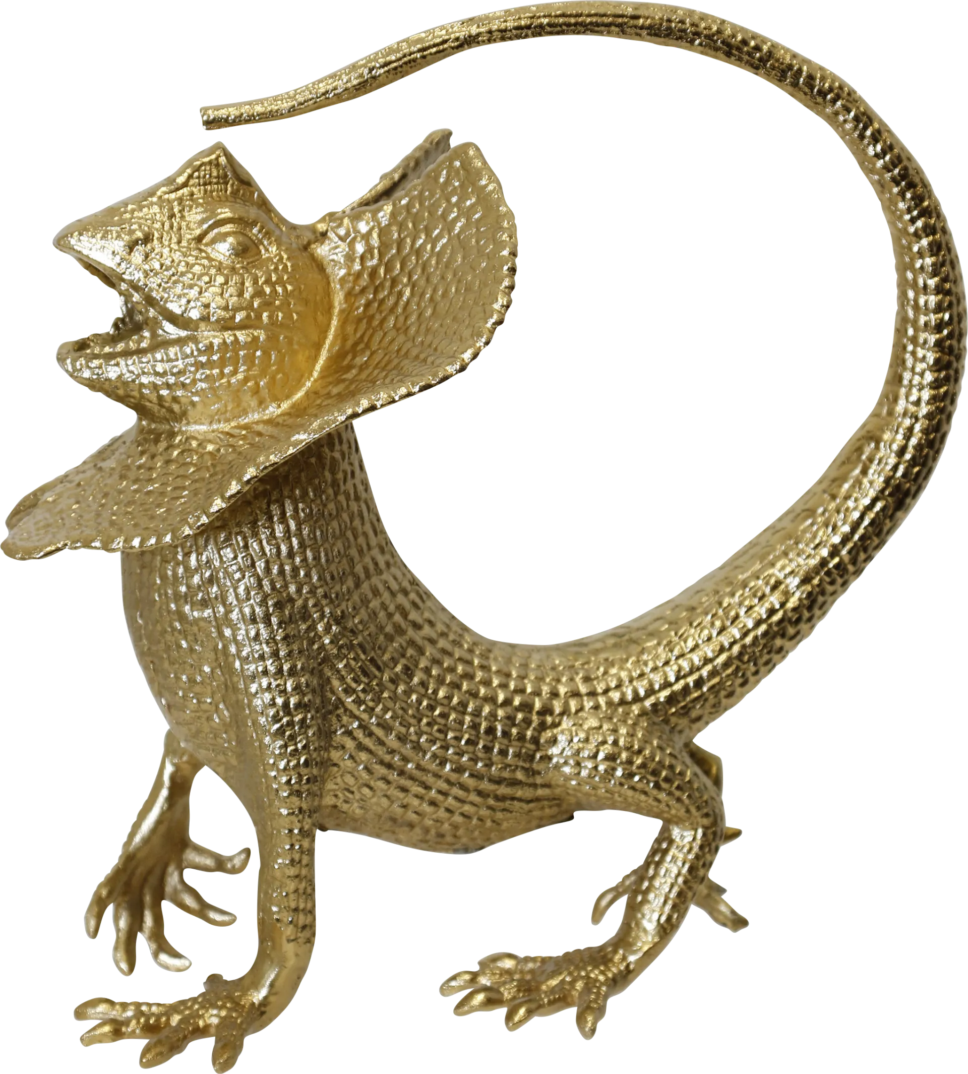 Scalie Gold Sculpture - Image 1
