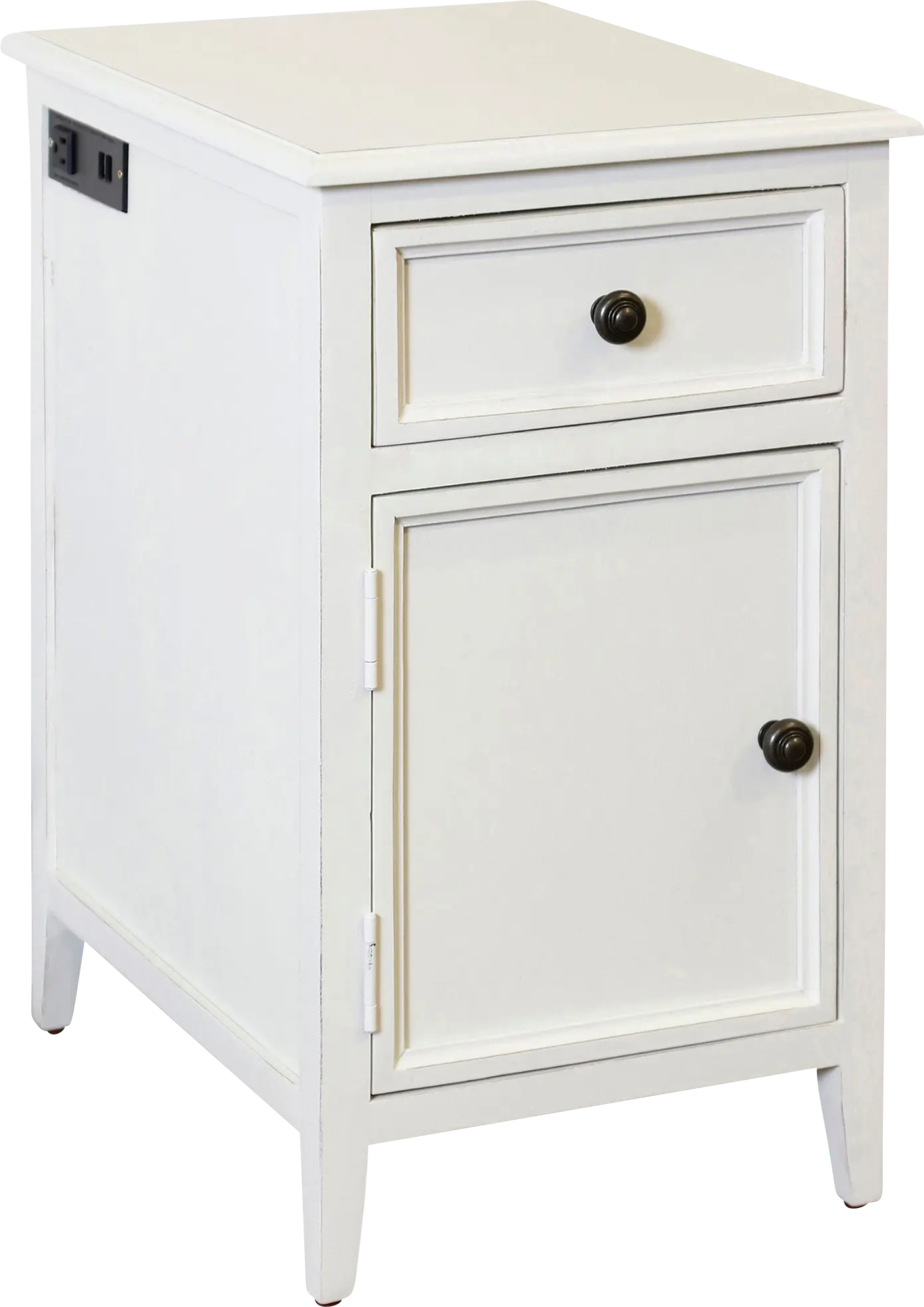 Komet White End Table