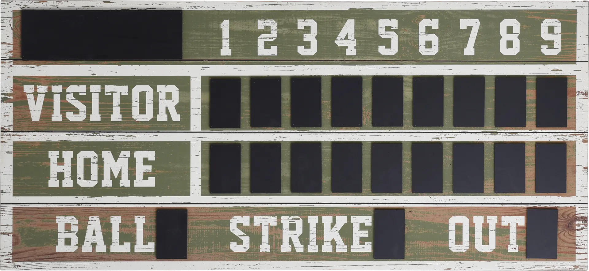 Kids Strike Out Green Wall Decor