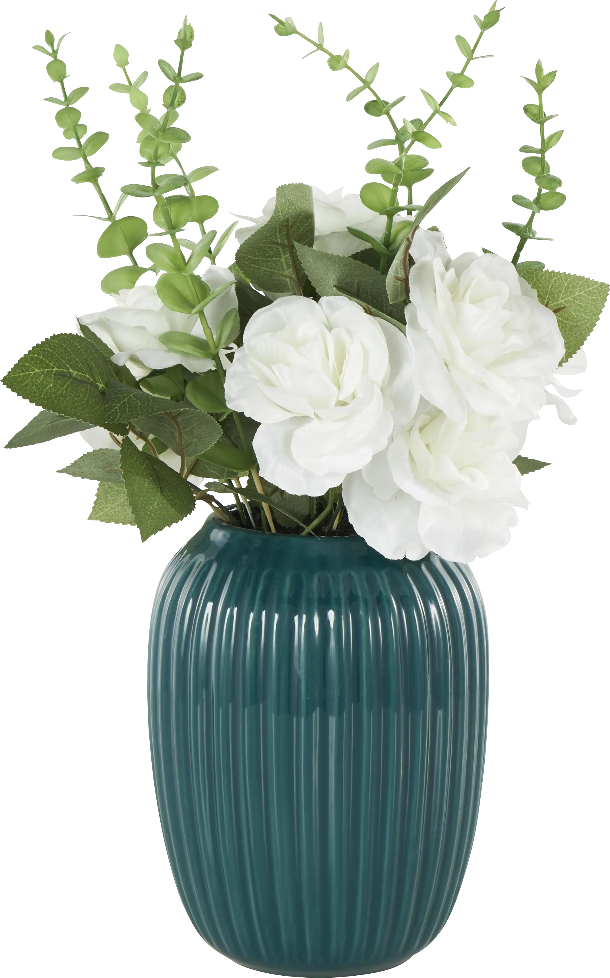 Venu Teal Silk Floral - Thumbnail - Image 1