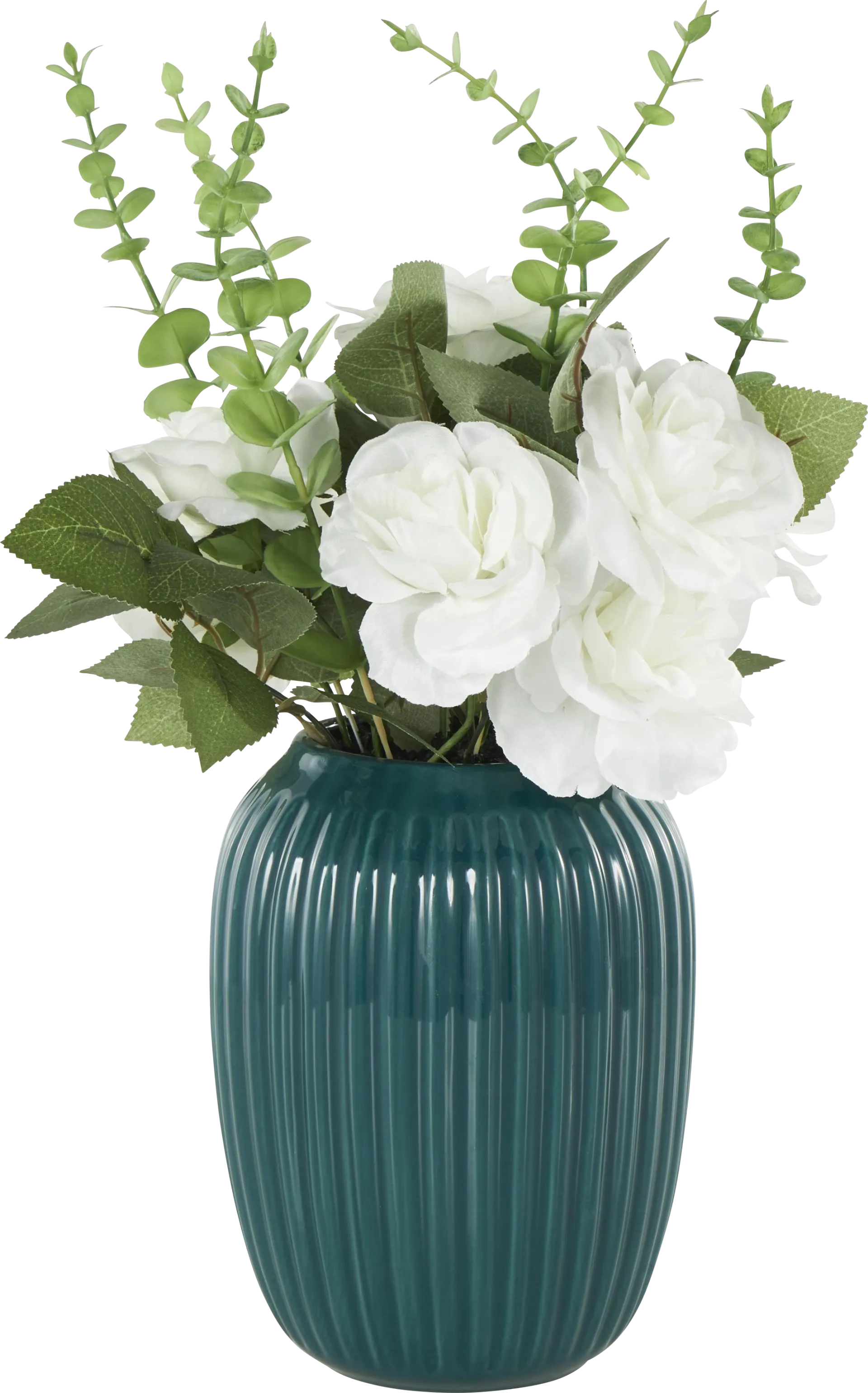 Venu Teal Silk Floral - Image 1