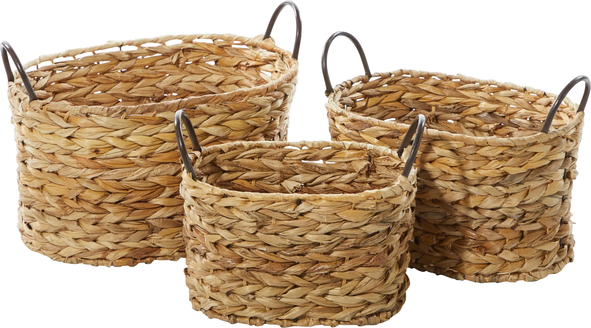 Crag Brown Basket, Set of 3 - Image 1