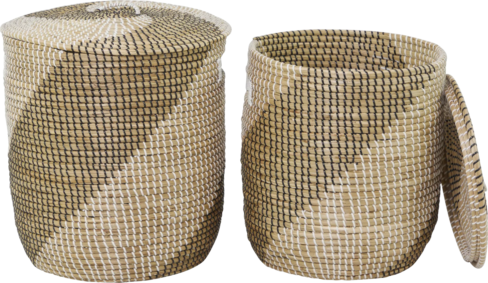 Oakom Brown Basket, Set of 2 - Image 1