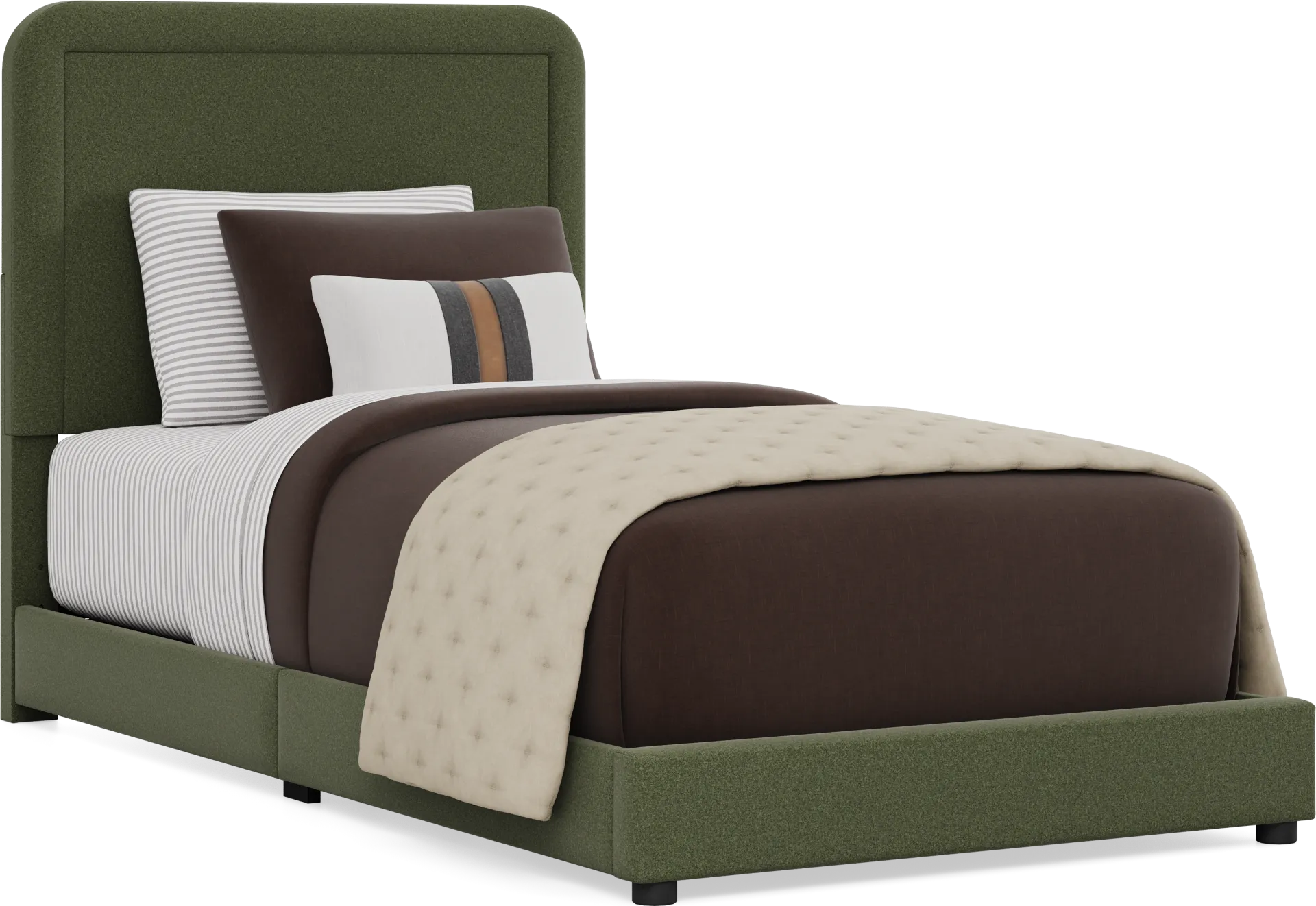 Kids Mason Forest Twin Upholstered Bed - Image 1