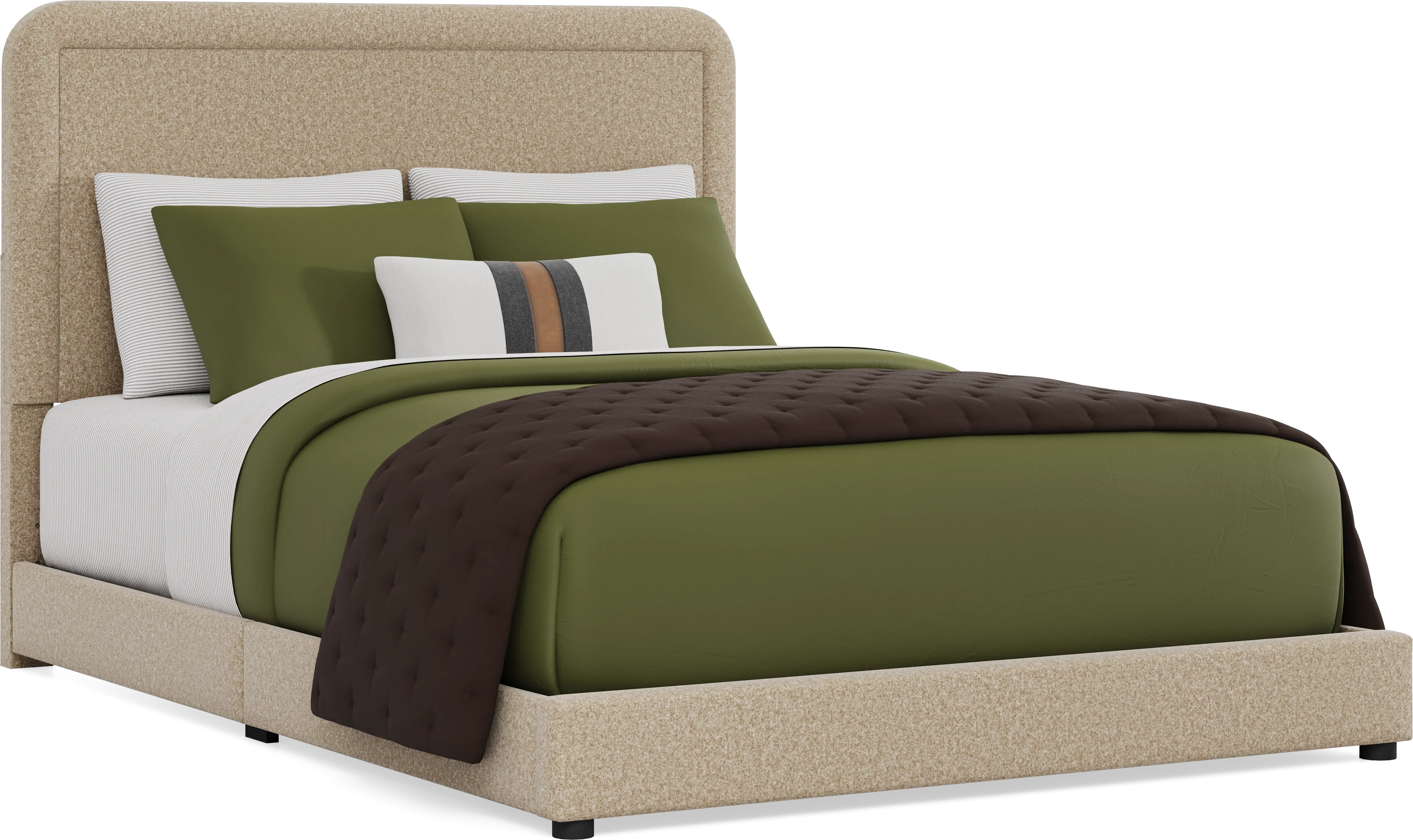 Kids Mason Camel Full Upholstered Bed - Image 1