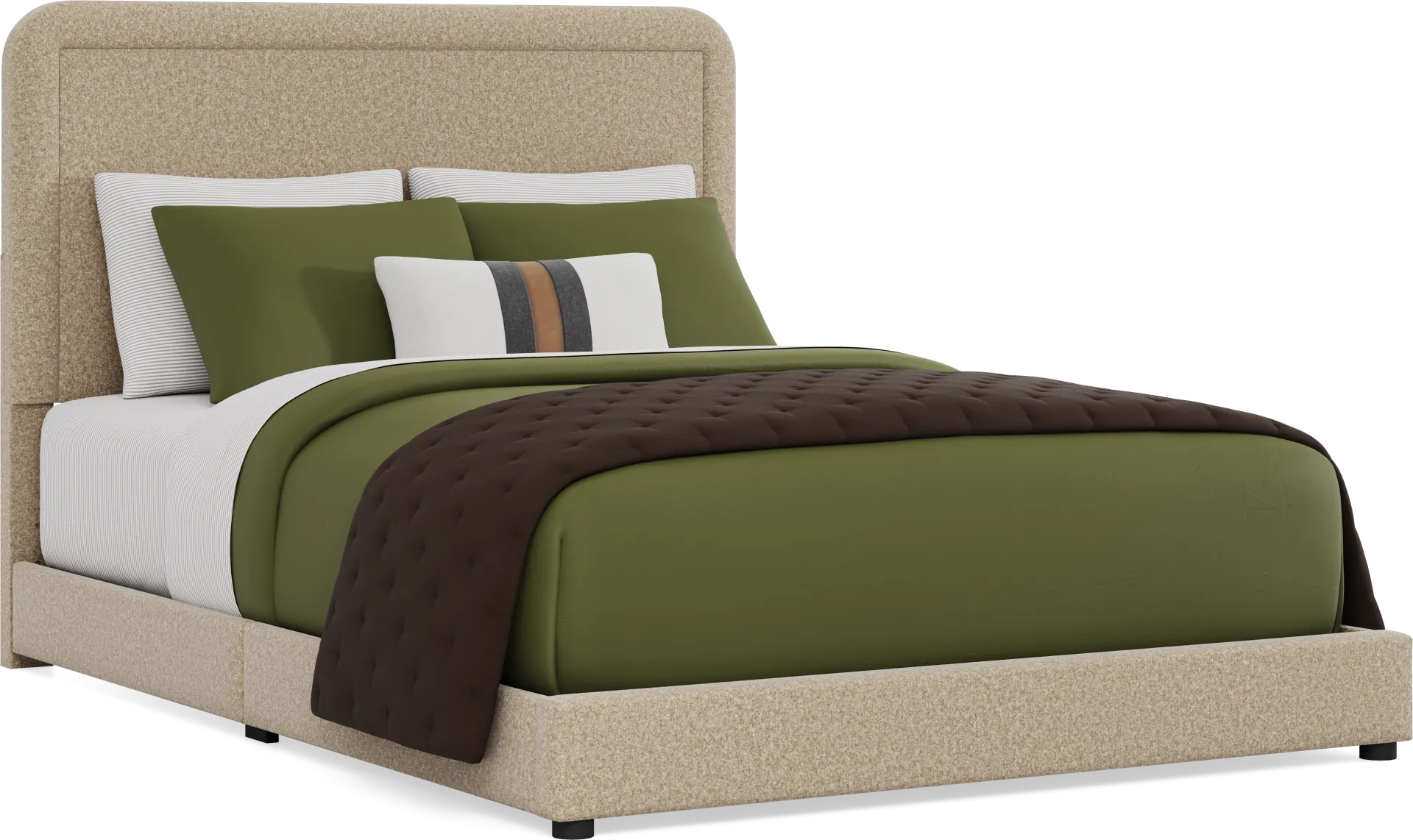 Kids Mason Camel Full Upholstered Bed - Image 1