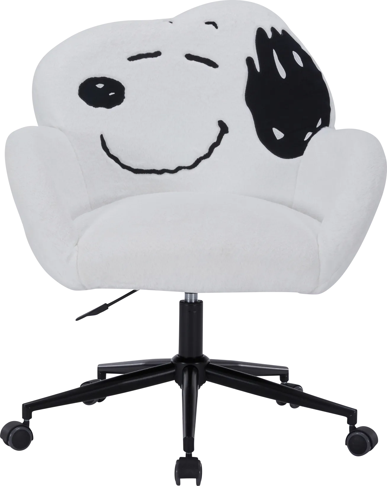 Kids Snoopy Cozy White Swivel Vanity Chair - Thumbnail - Image 1