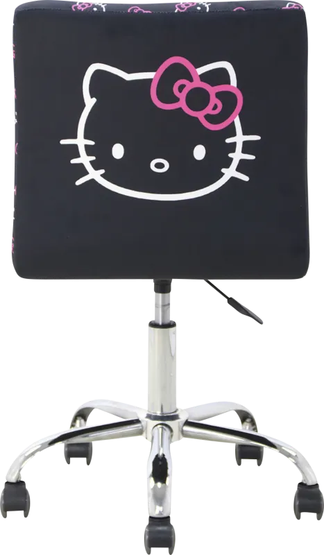 Kids Hello Kitty Sweet Black Swivel Vanity Chair
