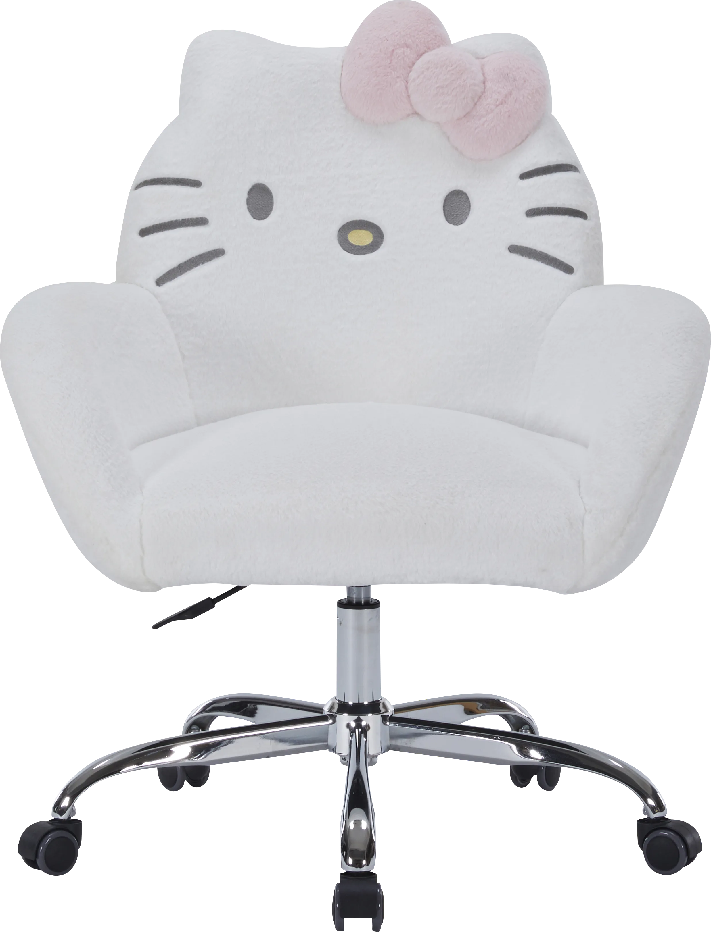 Kids Hello Kitty Cozy White Swivel Vanity Chair - Thumbnail - Image 1