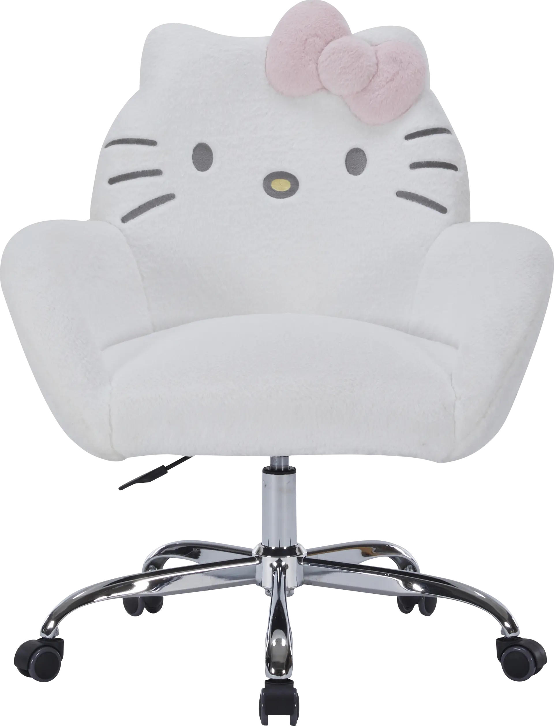 Kids Hello Kitty Cozy White Swivel Vanity Chair
