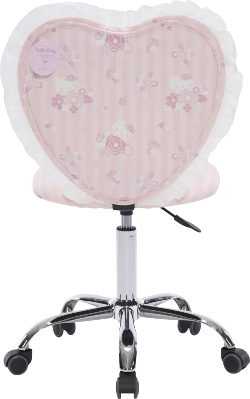 Kids Hello Kitty Floral Pink Vanity Chair