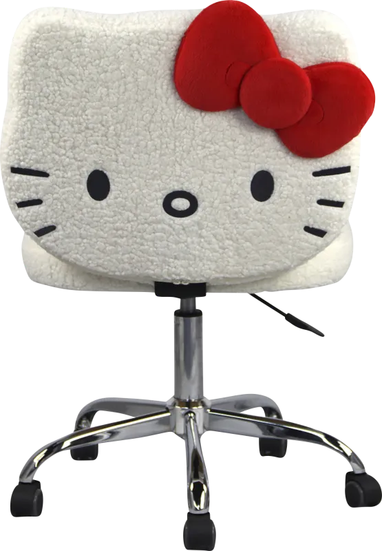 Kids Hello Kitty White Swivel Vanity Chair