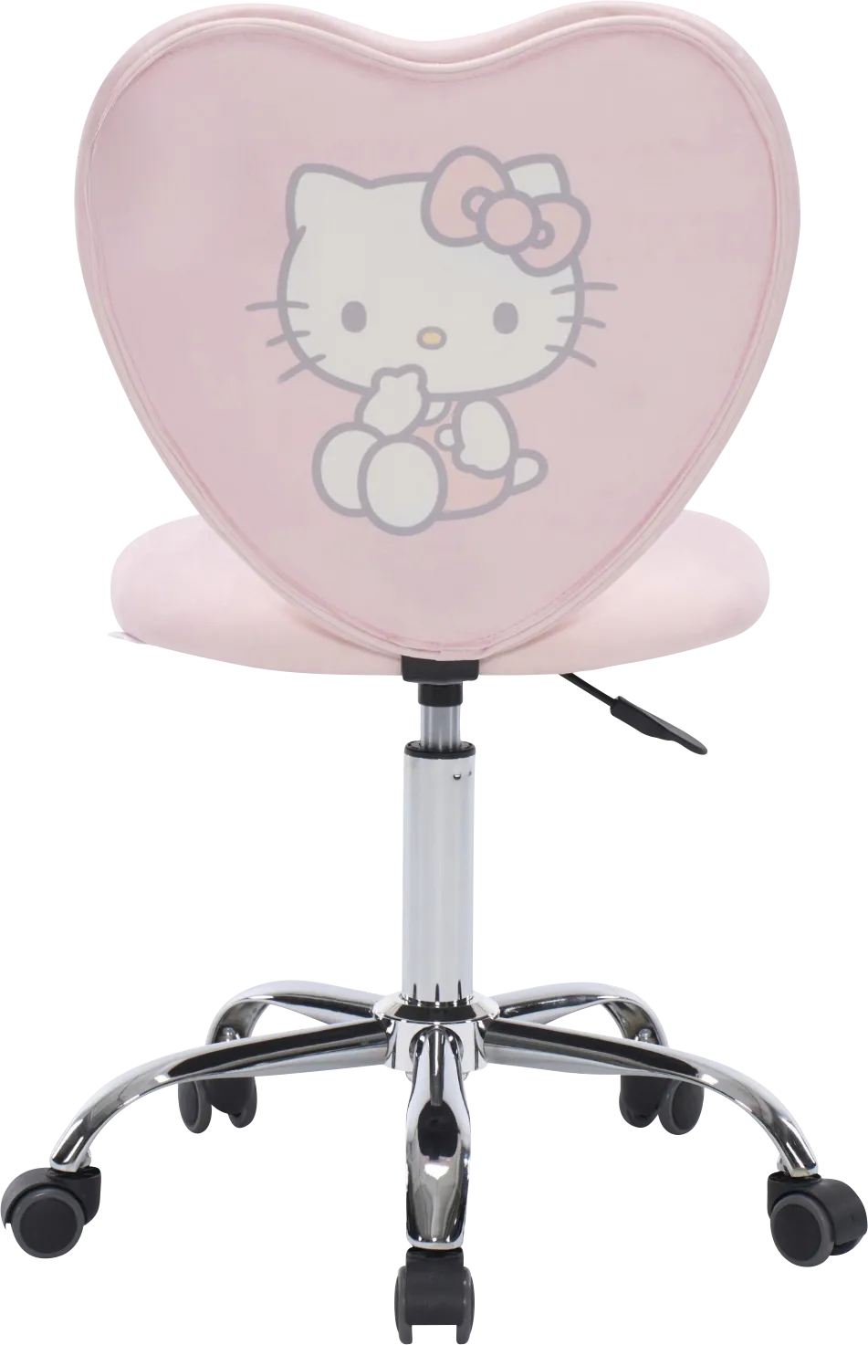 Kids Hello Kitty Sweet Heart Pink Swivel Vanity Chair - Thumbnail - Image 1