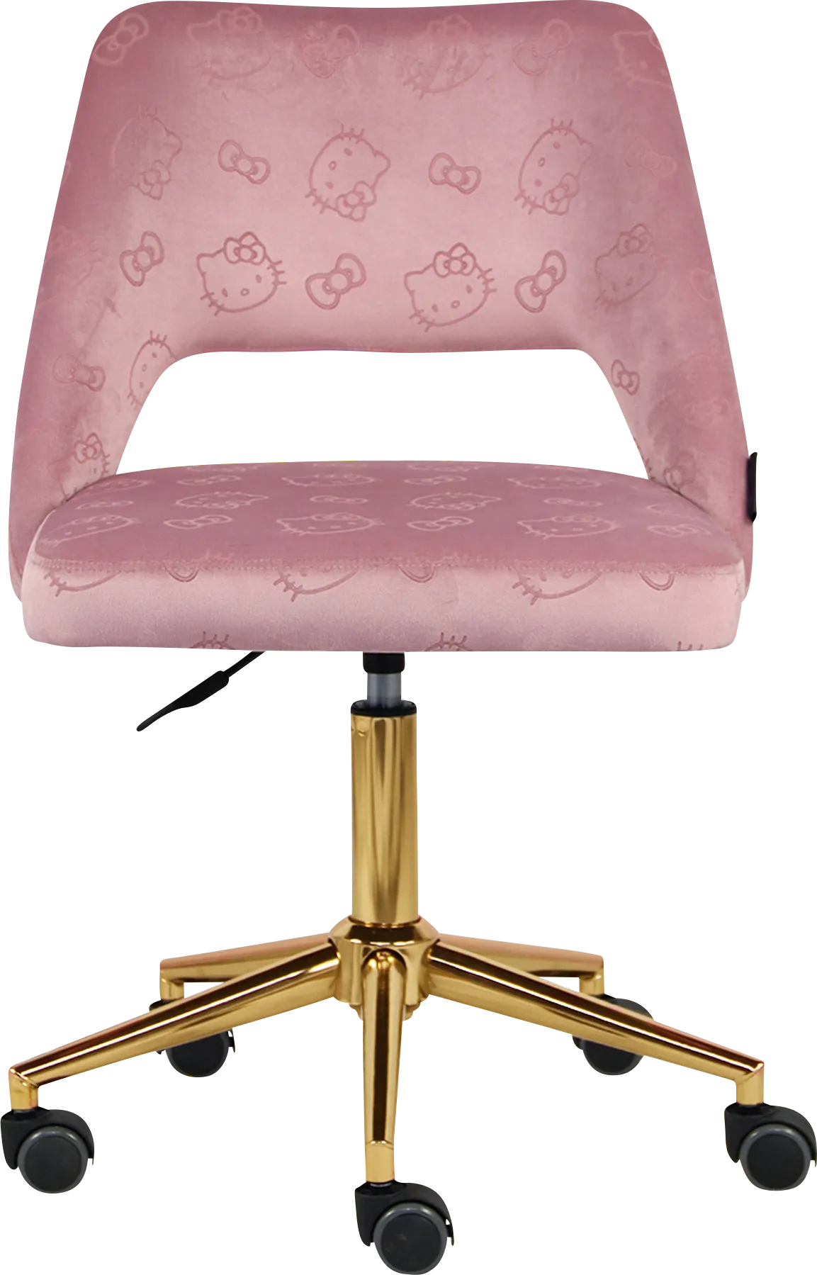 Kids Hello Kitty Pink Swivel Vanity Chair - Image 1