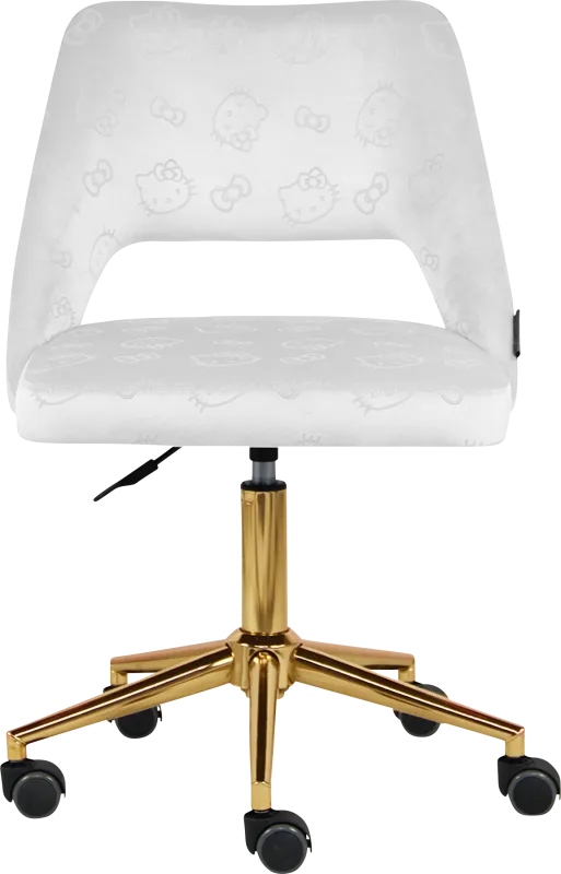 Kids Hello Kitty White Swivel Vanity Chair