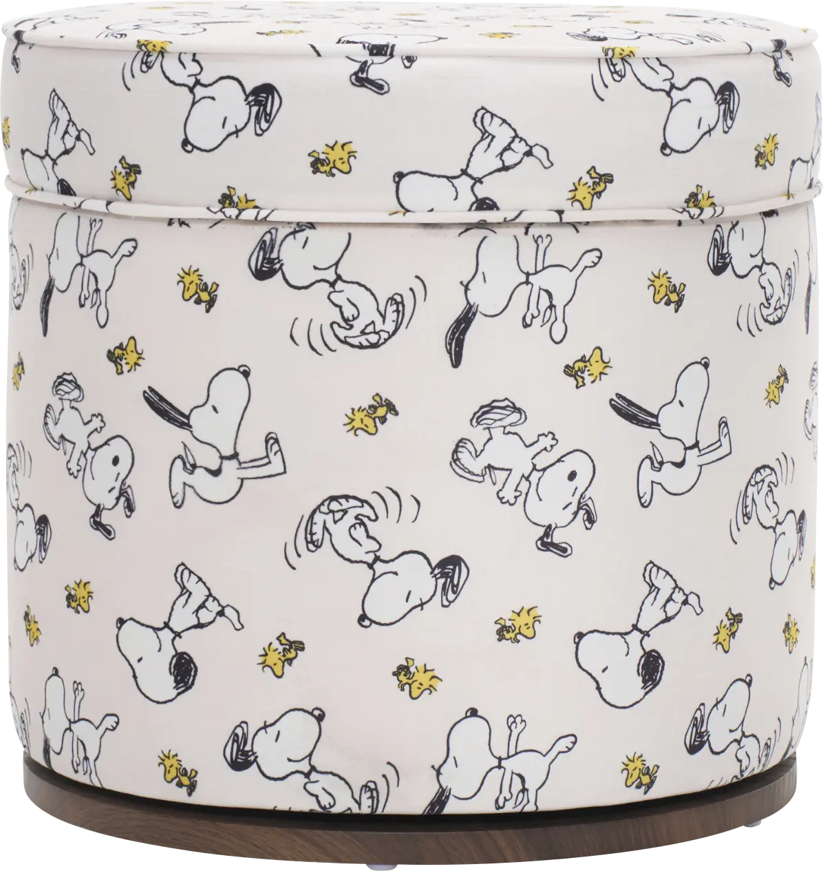 Kids Snoopy Ivory Vanity Storage Ottoman