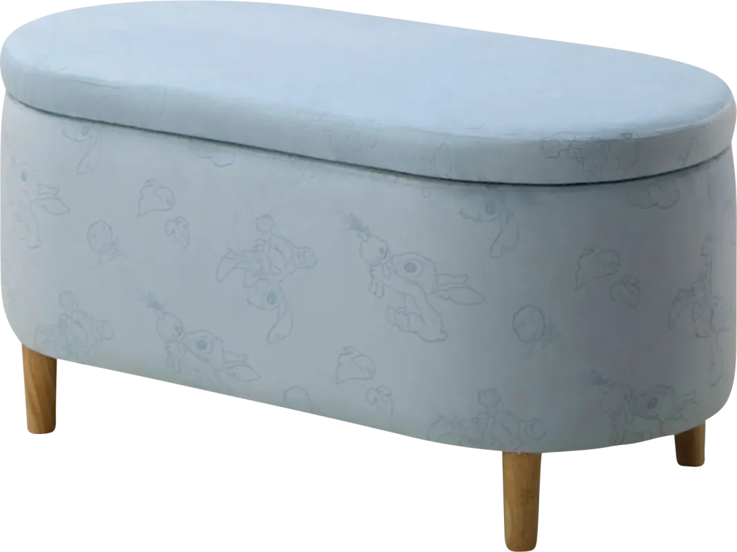 Kids Stitch Blue Storage Bench