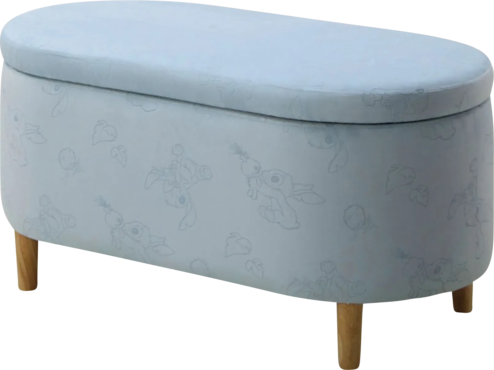 Kids Stitch Blue Storage Bench - Image 1