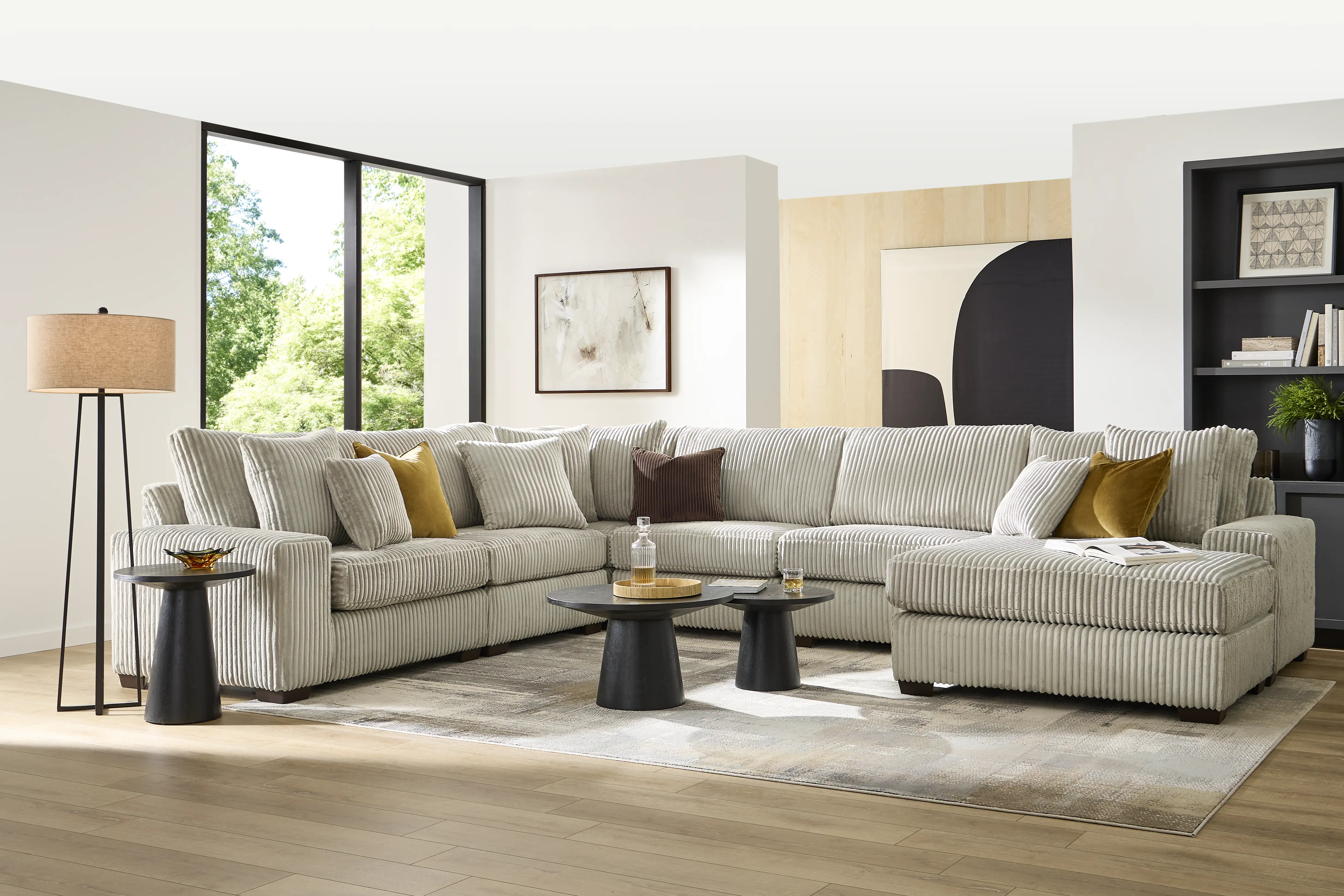 Lexford Park Gray 6 Pc Sectional - Thumbnail - Image 2