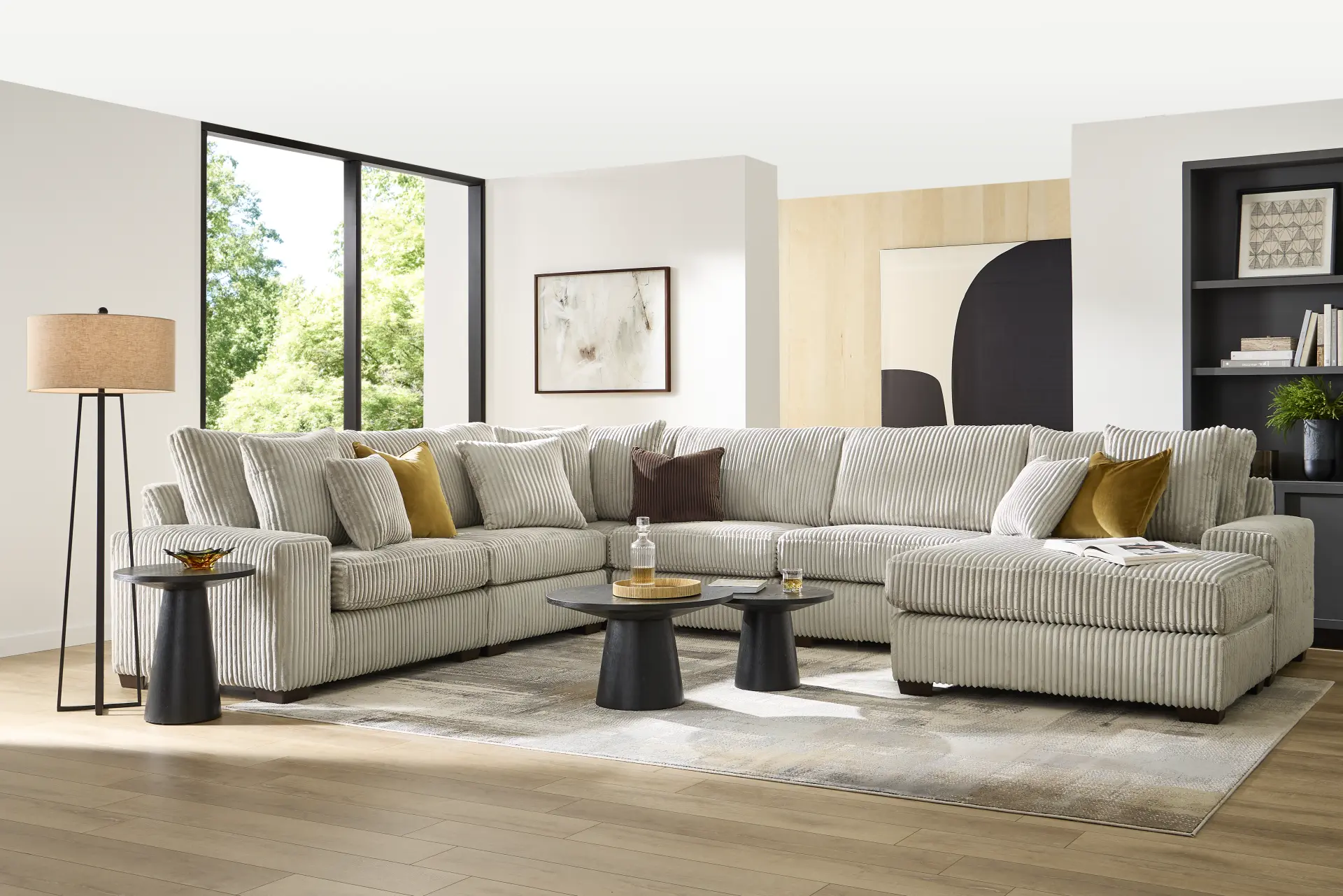 Lexford Park Gray 6 Pc Sectional