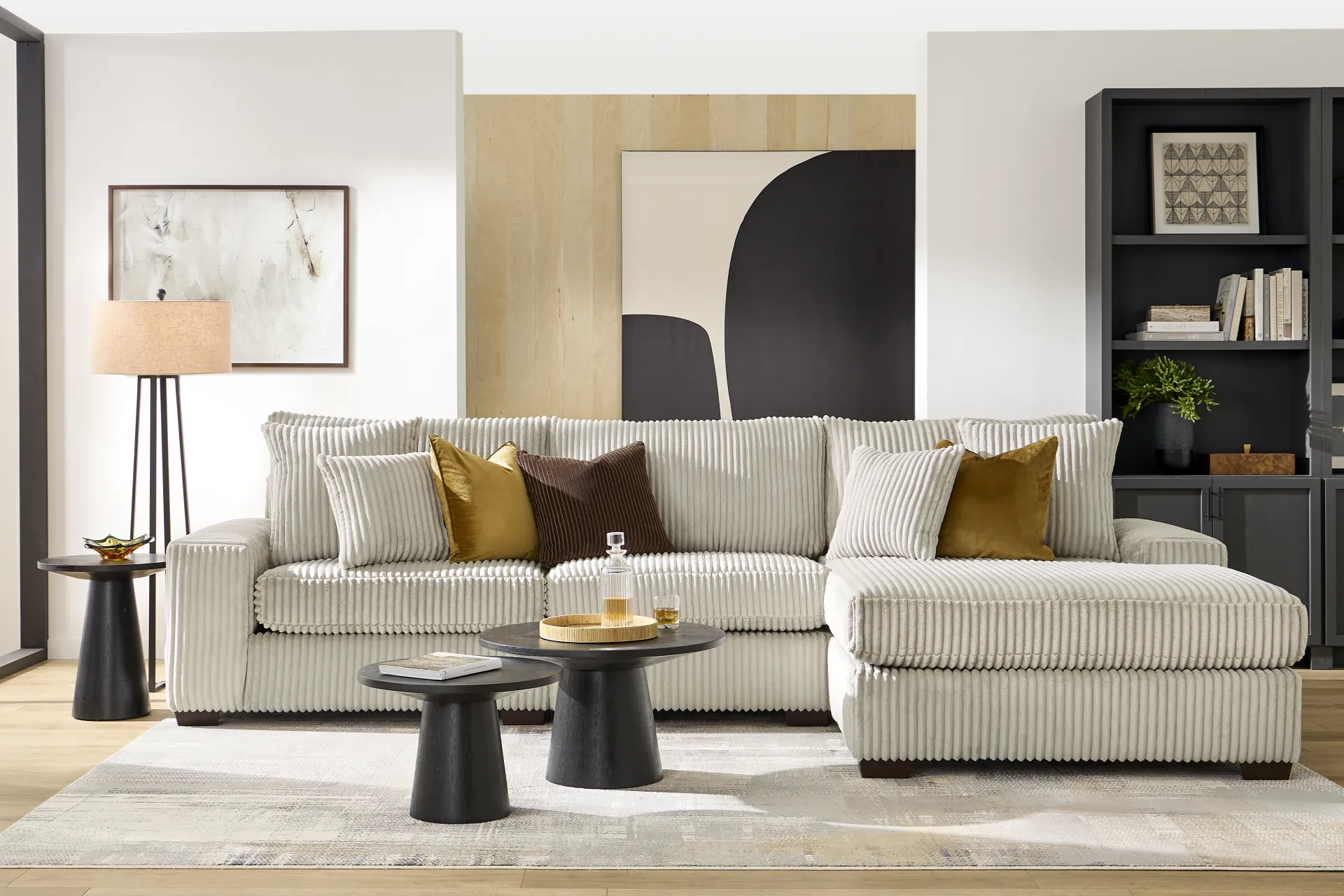 Lexford Park Gray 3 Pc Sectional - Image 2