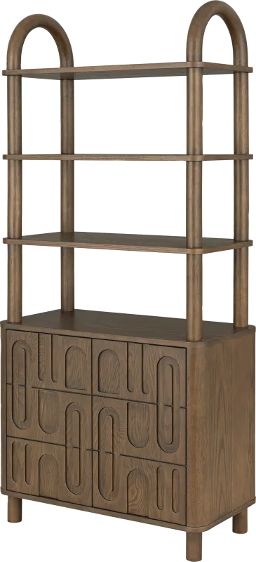 Brenton Brown Bookcase