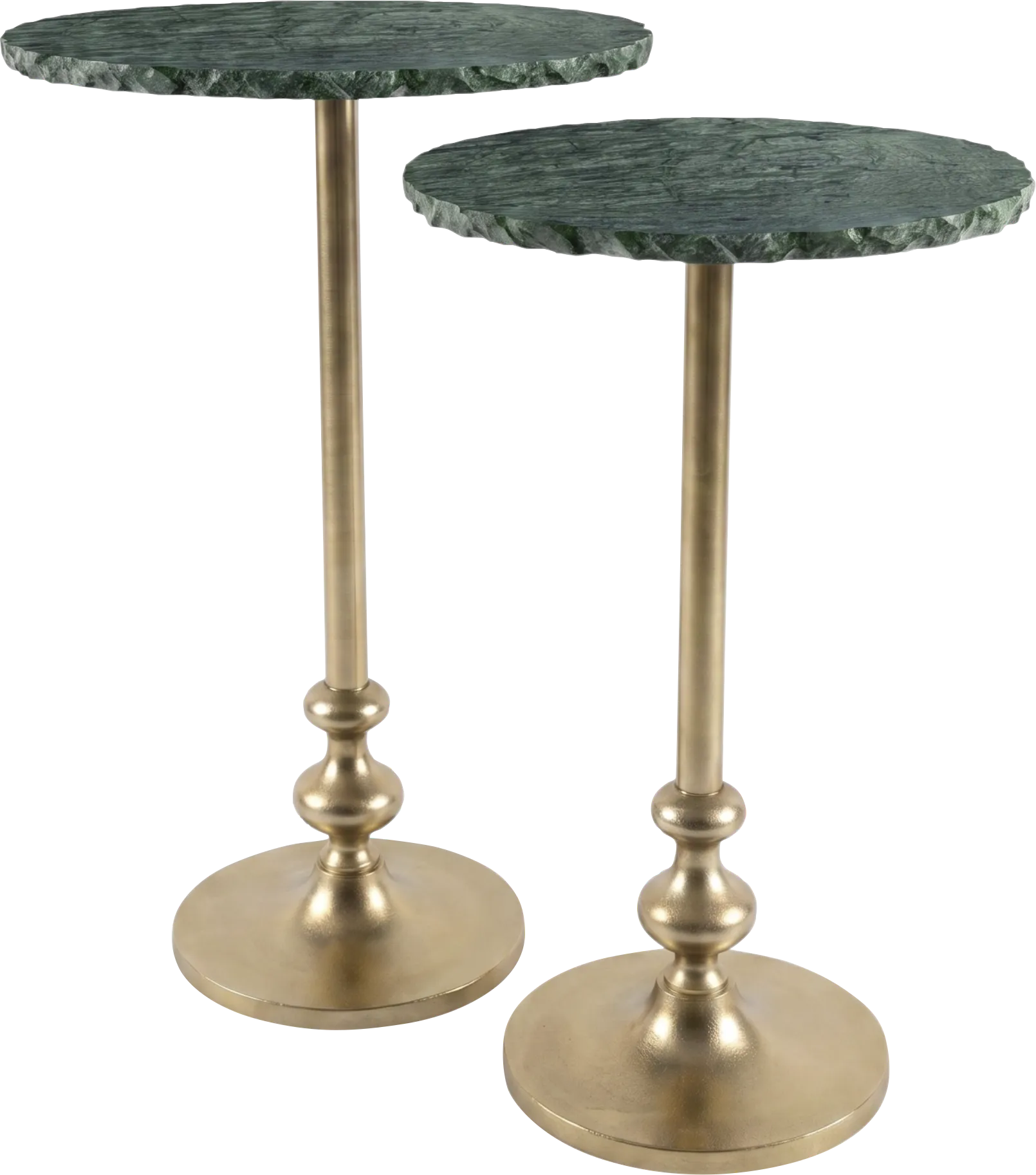 Lunette Green Nesting Accent Tables, Set of 2 - Image 1