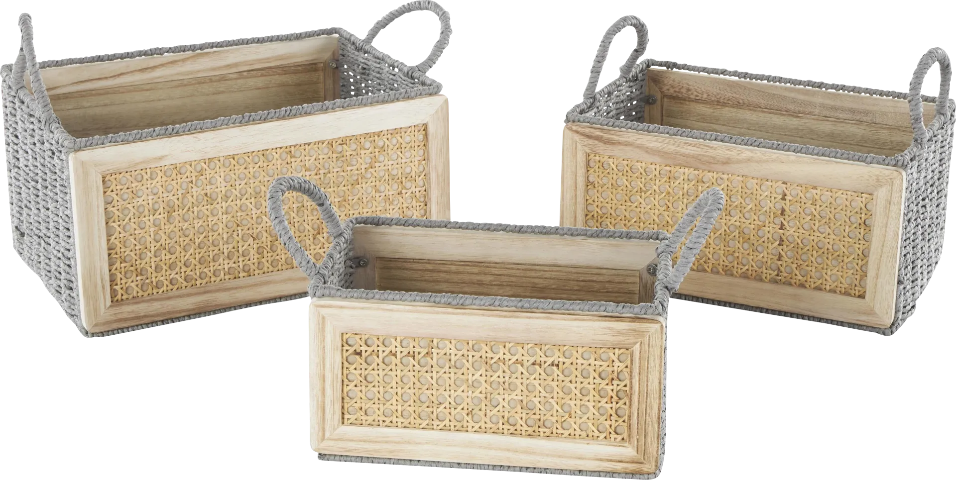 Mihi Brown Basket, Set of 3 - Image 1