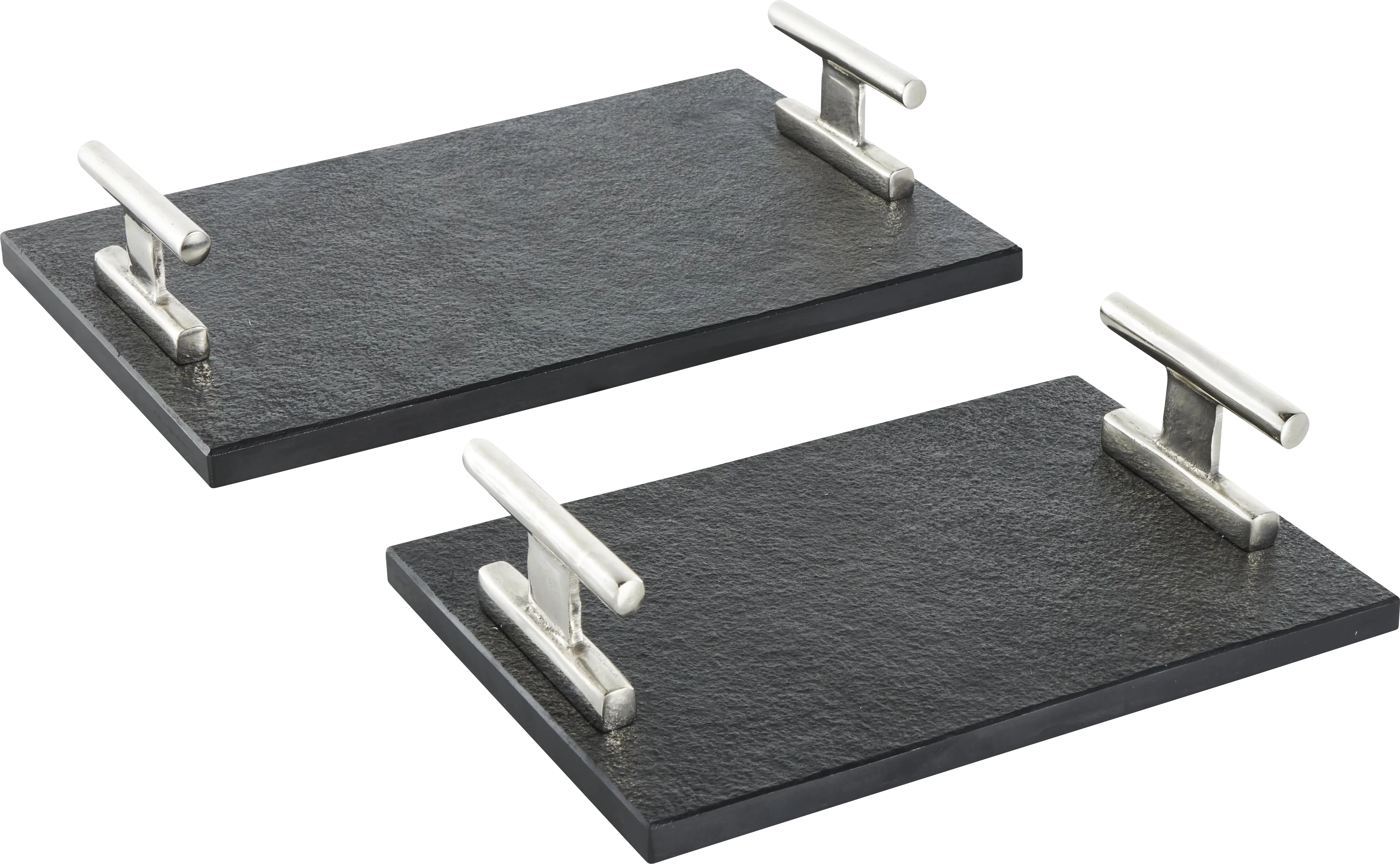 Sirrei Black Tray, Set of 2 - Thumbnail - Image 1