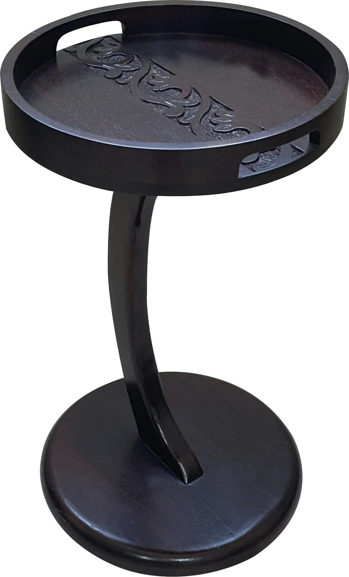 Bram Brown Chairside Table - Image 1