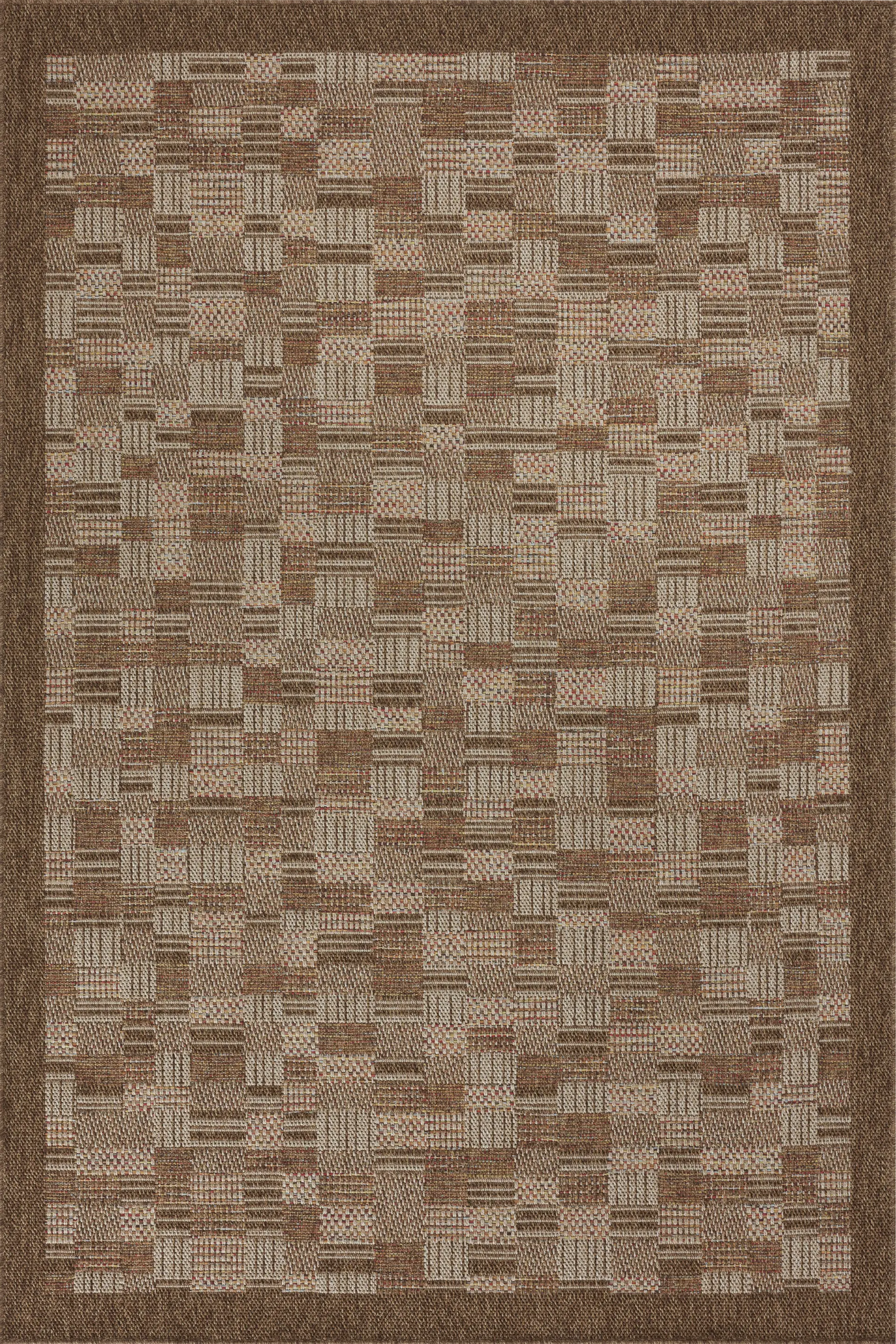 Canyon Patch Brown 5' x 7'7 Indoor/Outdoor Rug