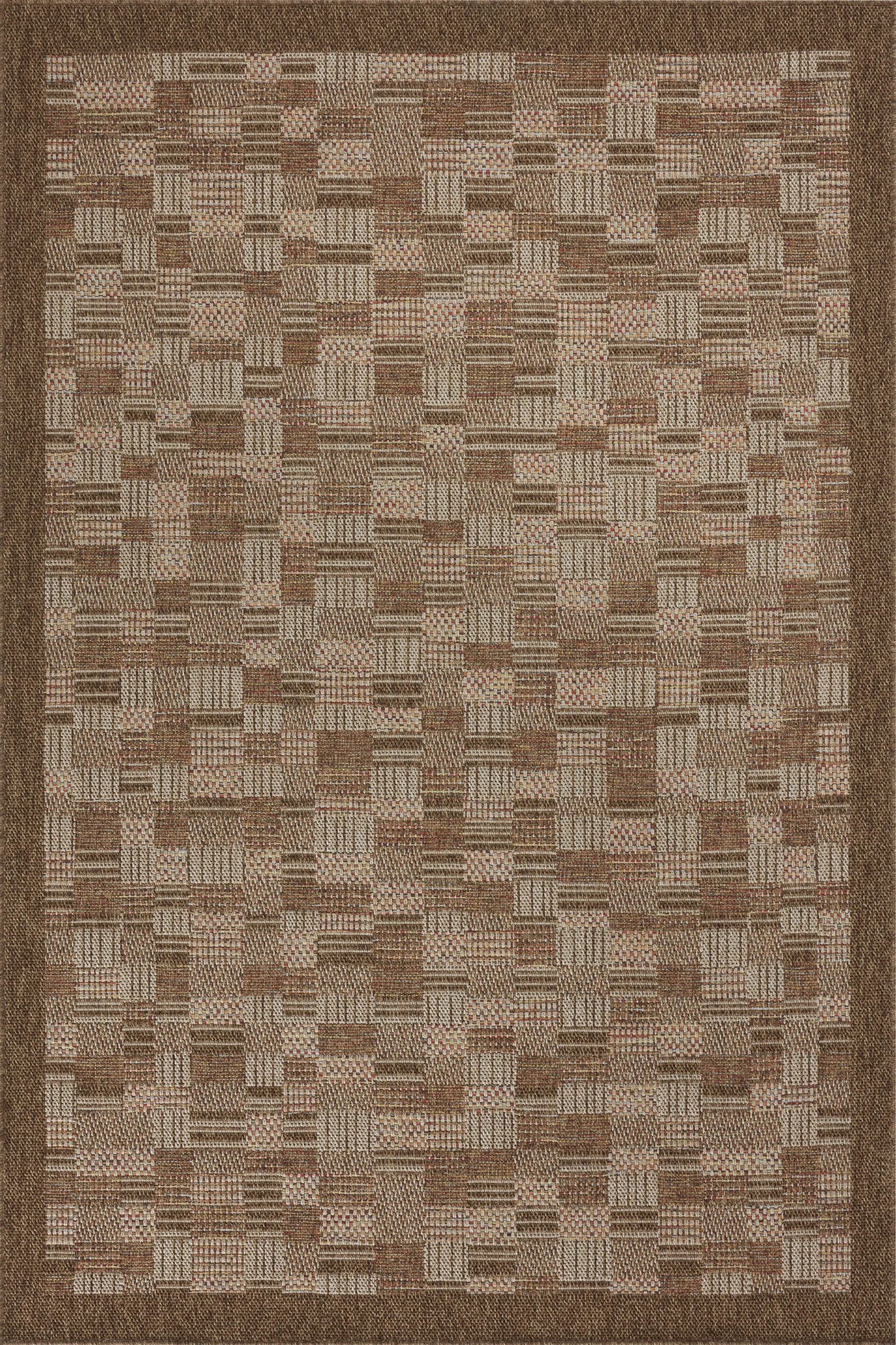 Canyon Patch Brown 7'6 x 10' Indoor/Outdoor Rug - Image 1