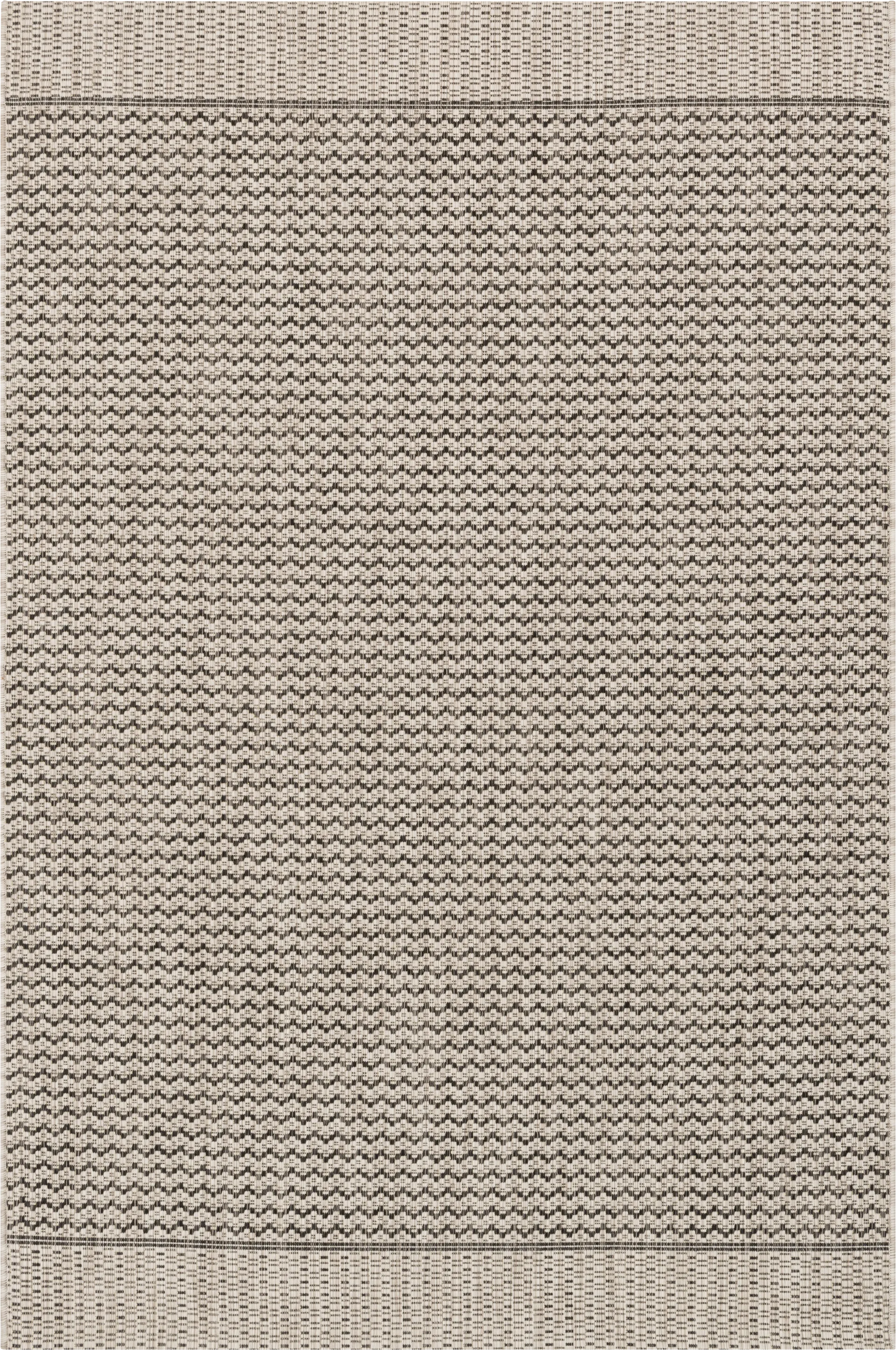 Woven Dune Gray 5'3 x 7' Indoor/Outdoor Rug - Image 1