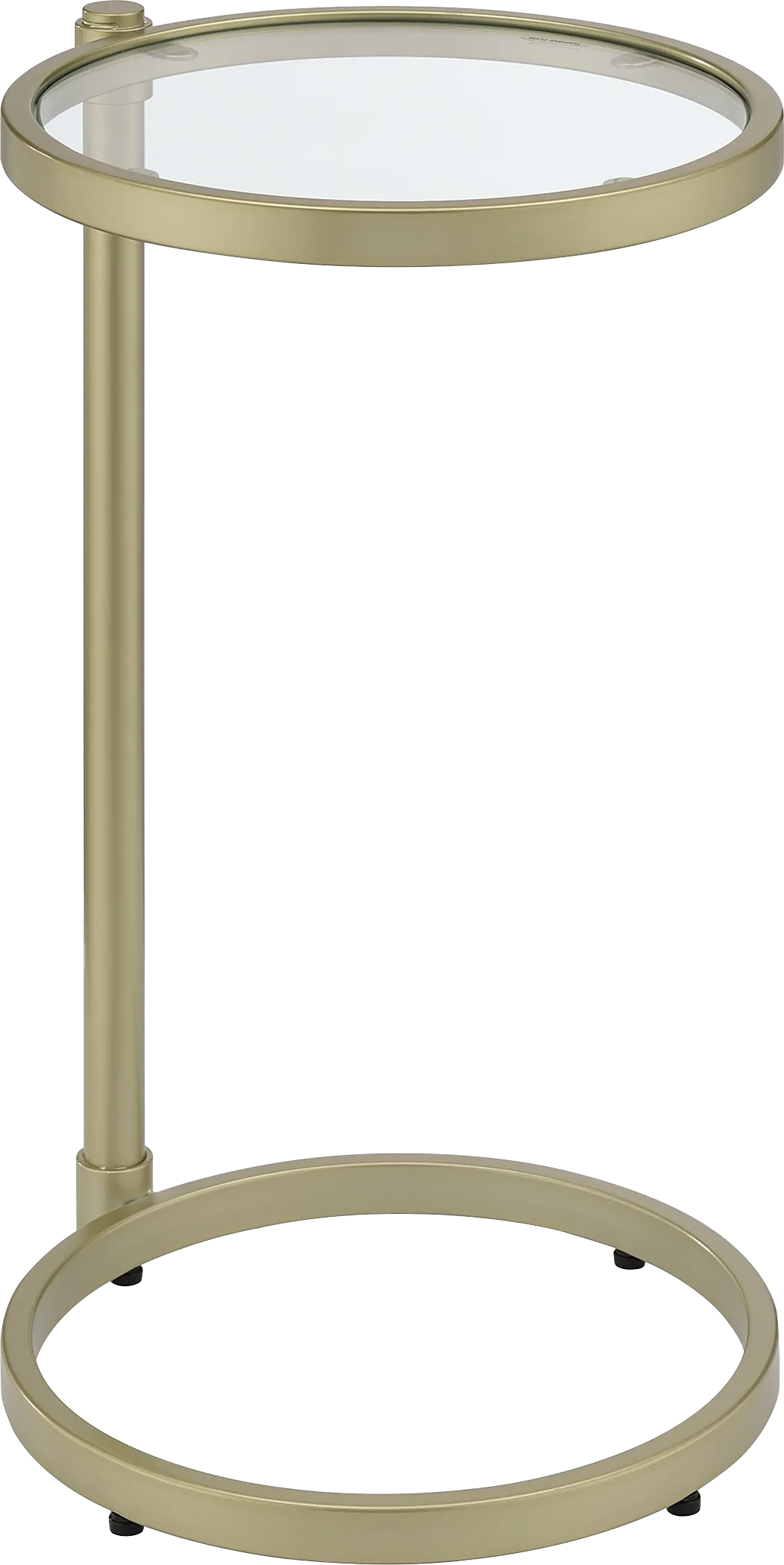 Alva Gold Round Chairside Table - Image 1