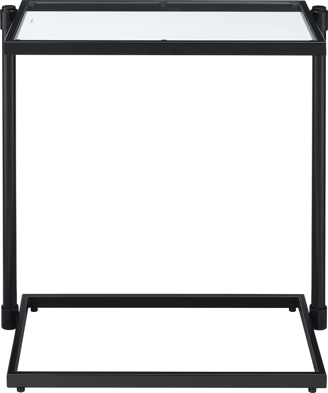 Alva Black Chairside Table