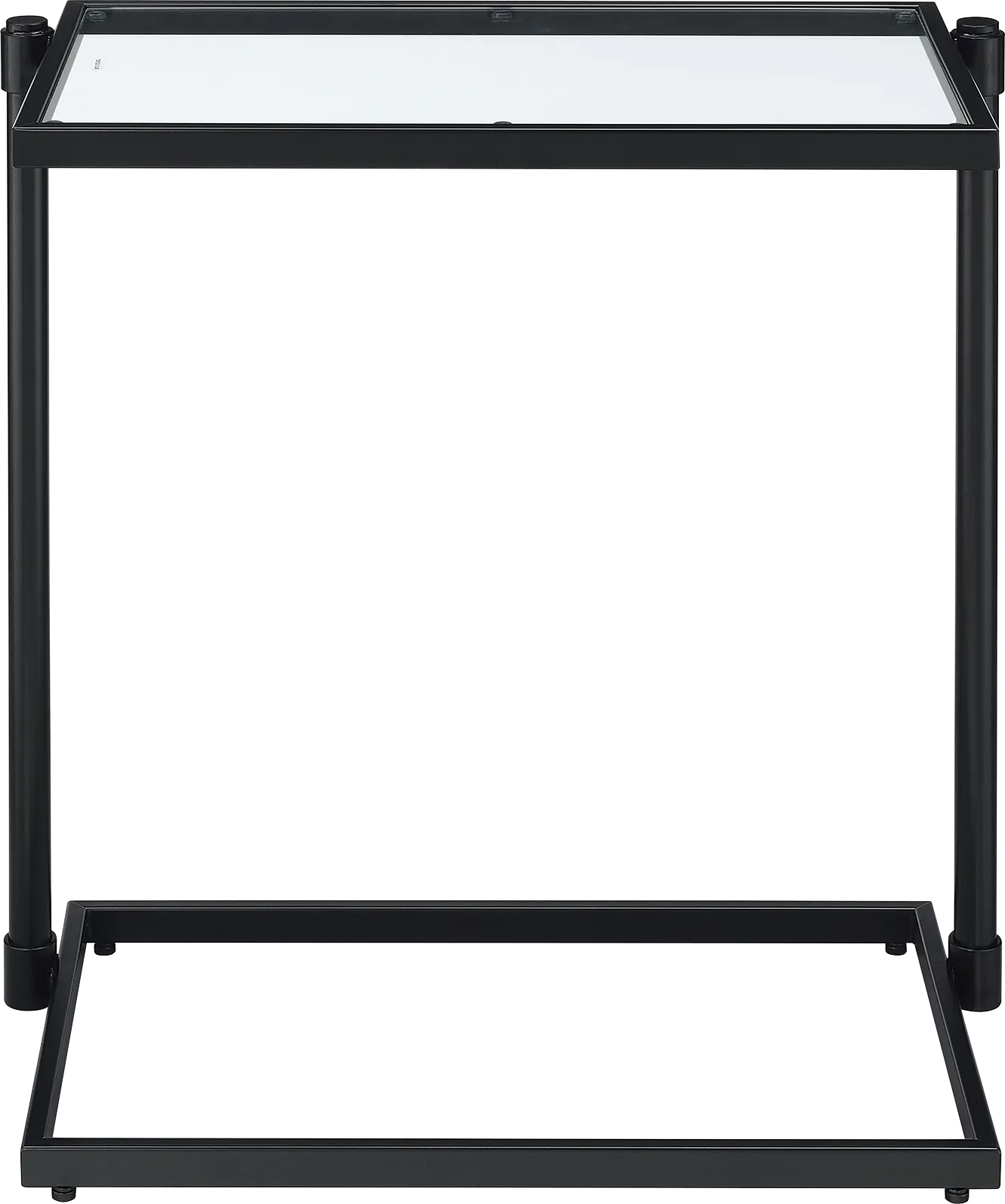 Alva Black Chairside Table - Image 1