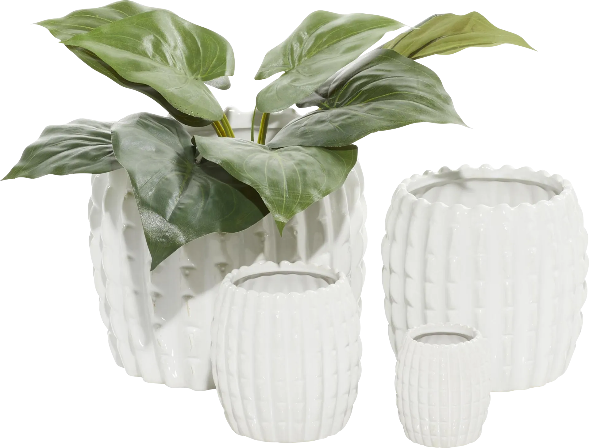 Ryliane White Planter, Set of 4 - Image 1
