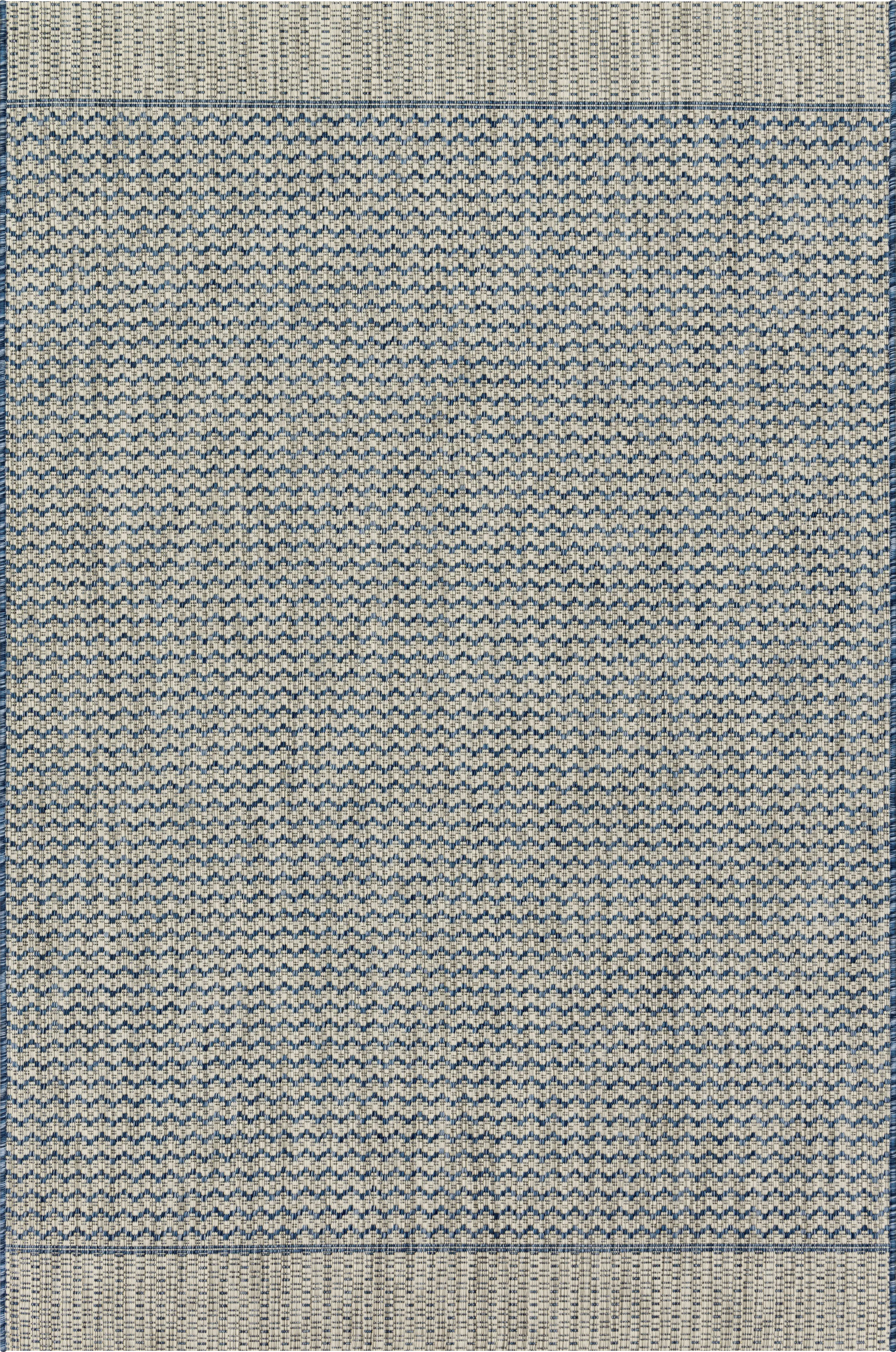 Meridian Weave Blue 7'10 x 10' Indoor/Outdoor Rug - Thumbnail - Image 1