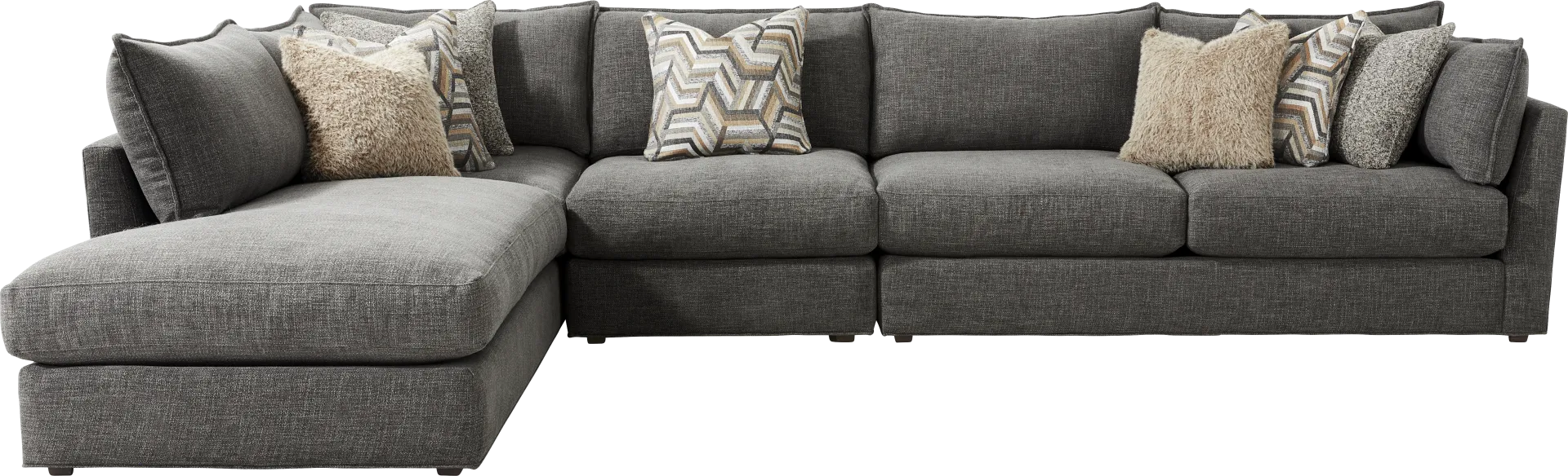 Ellington Black 3 Pc Sectional - Image 2