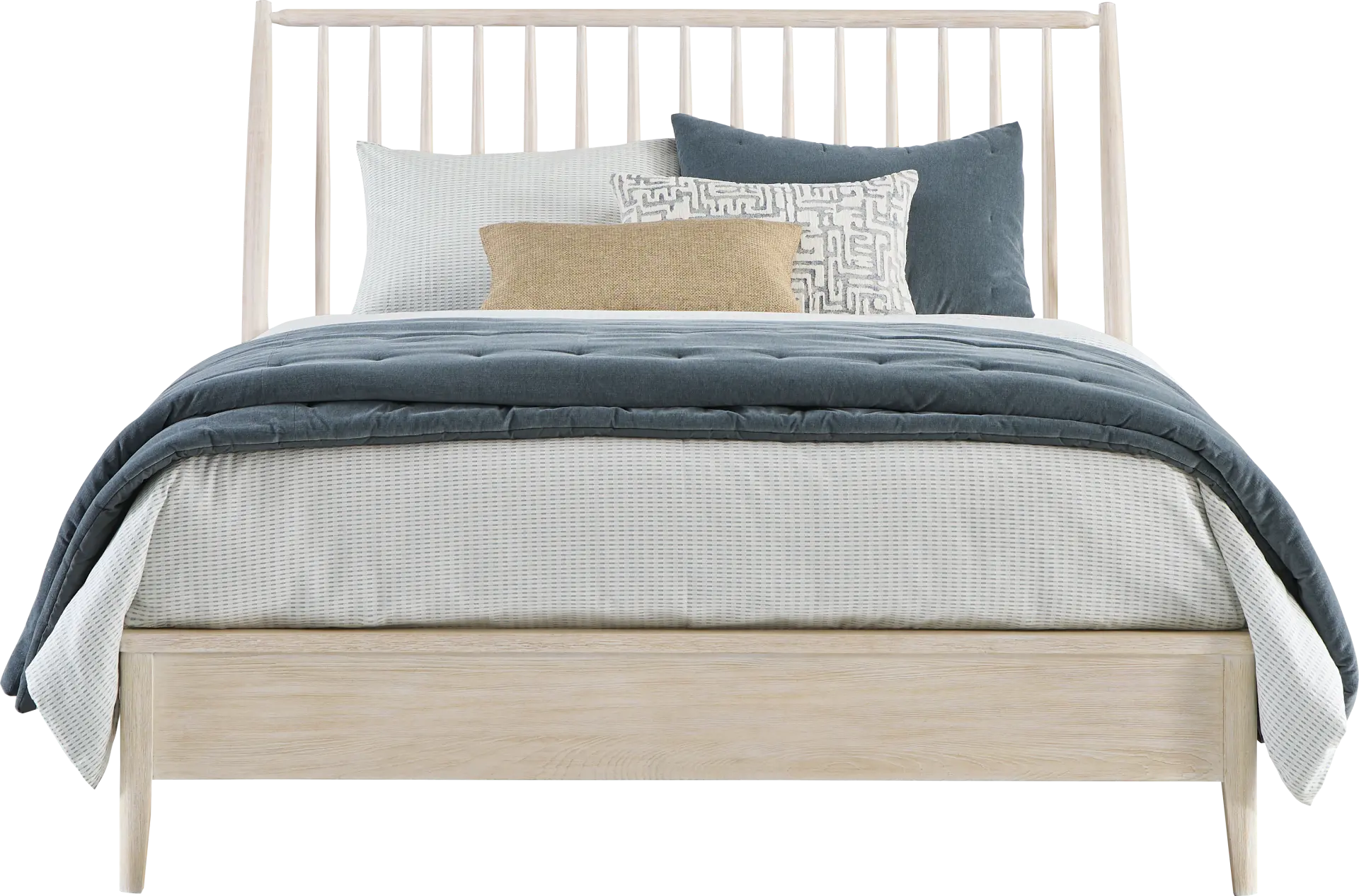 Sterling Grove White 3 Pc Queen Spindle Bed
