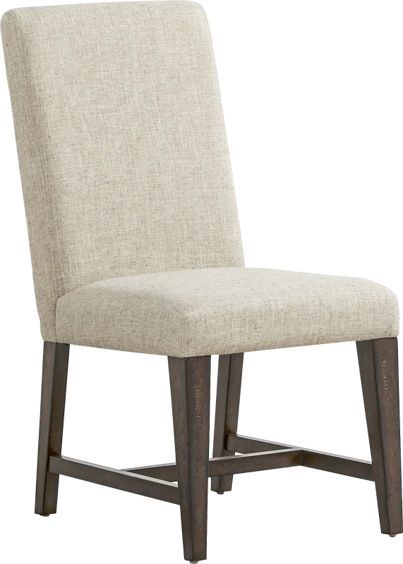Northbrook Brown Cherry Finish Upholstered Side Chair