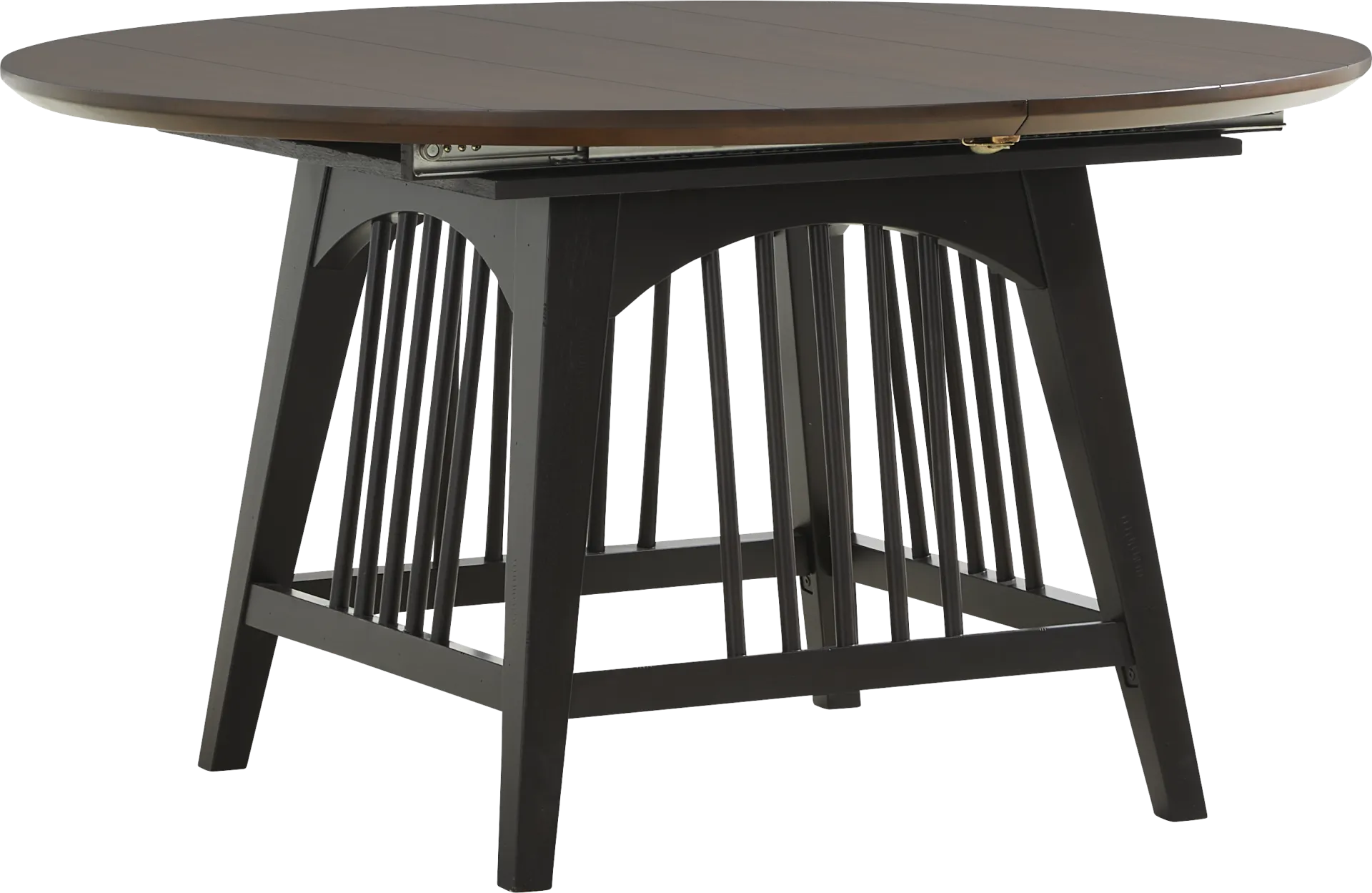 Northbrook Brown Cherry Finish Round Dining Table - Image 2