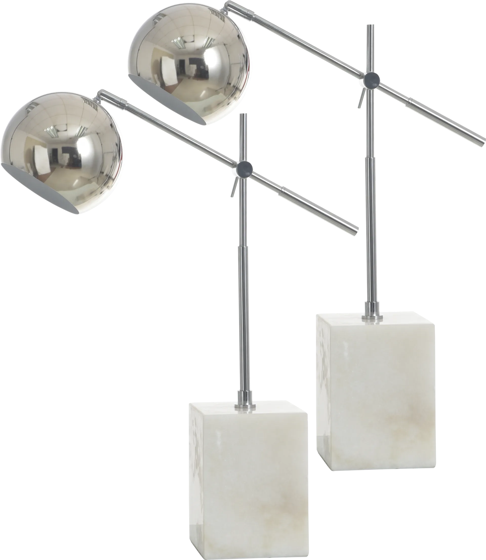 Marla Creek Silver Table Lamps, Set of 2 - Image 1