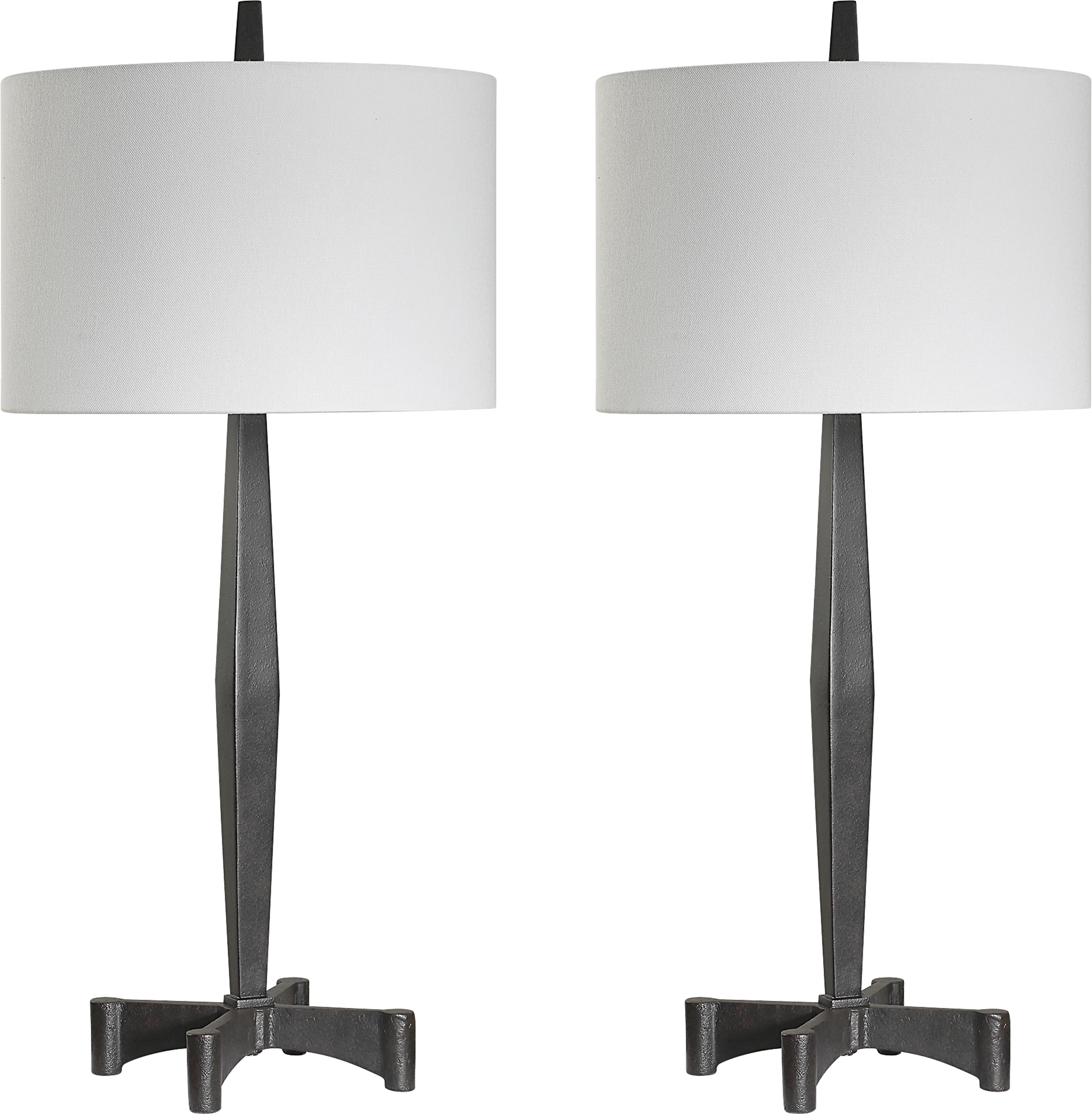 Nelrose Post Black Table Lamp Set of 2 - Thumbnail - Image 1