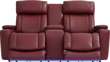 dual power reclining console loveseat