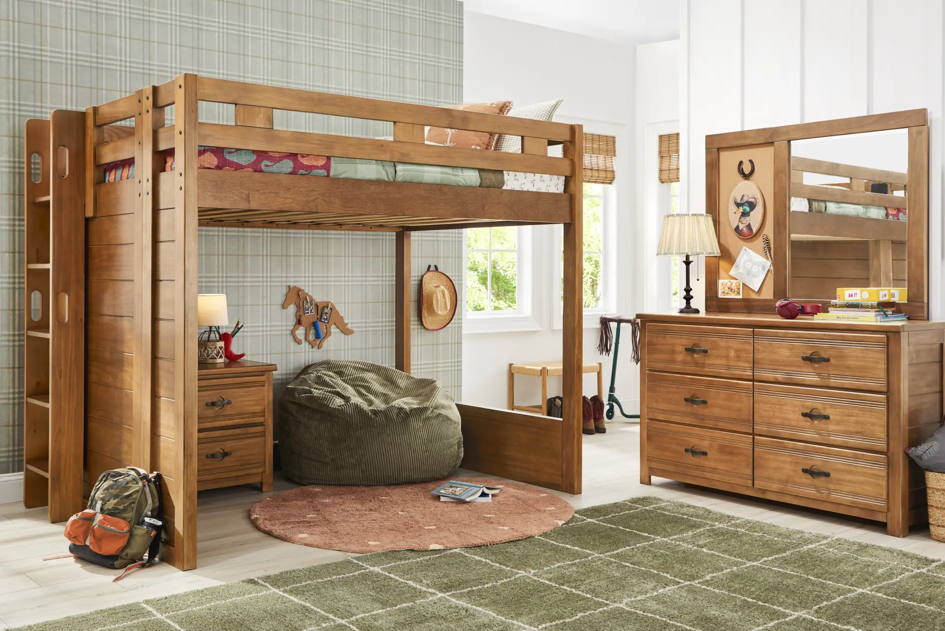 Kids Creekside 3.0 Chestnut Color Full Loft Bed
