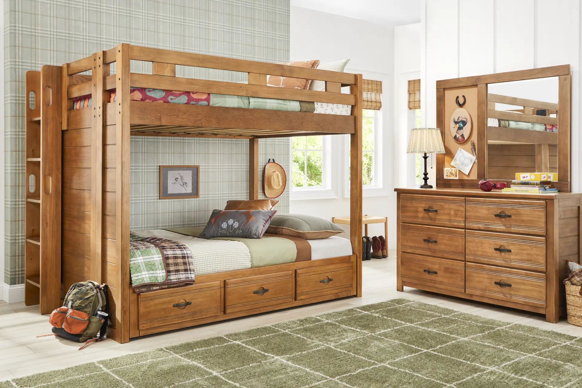 Kids Creekside 3.0 Chestnut Color Full/Full Bunk Bed
