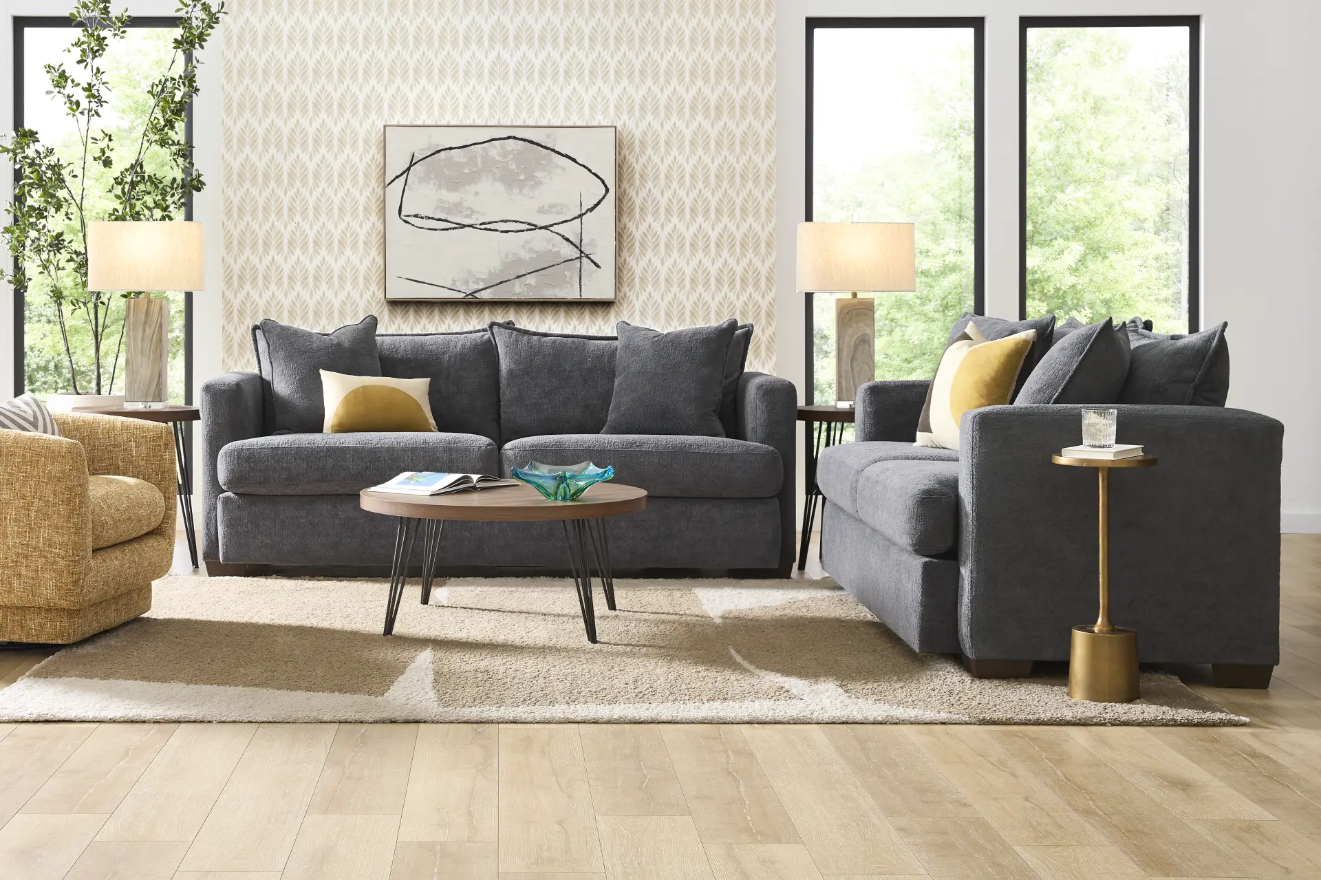 Wallace Gray 5 Pc Living Room