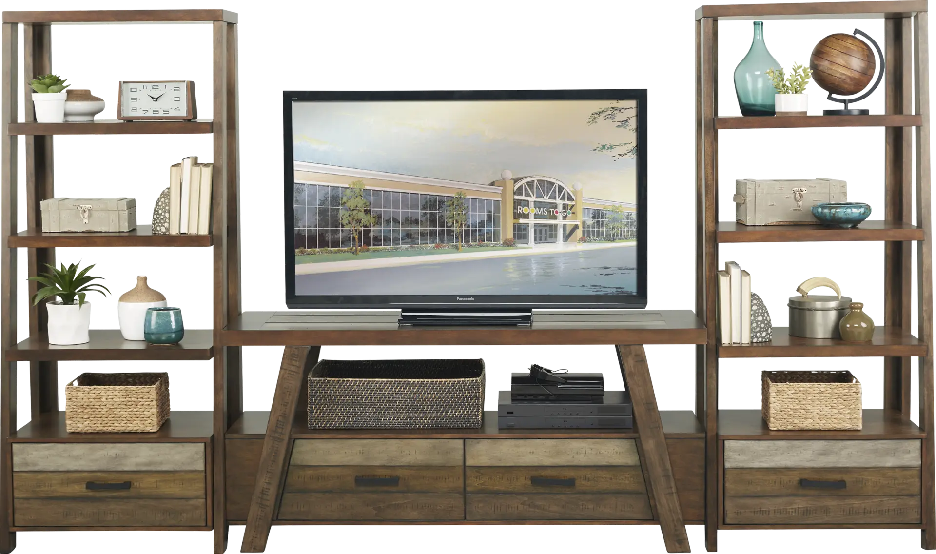 Cedar Creek Brown 3 Pc Wall Unit