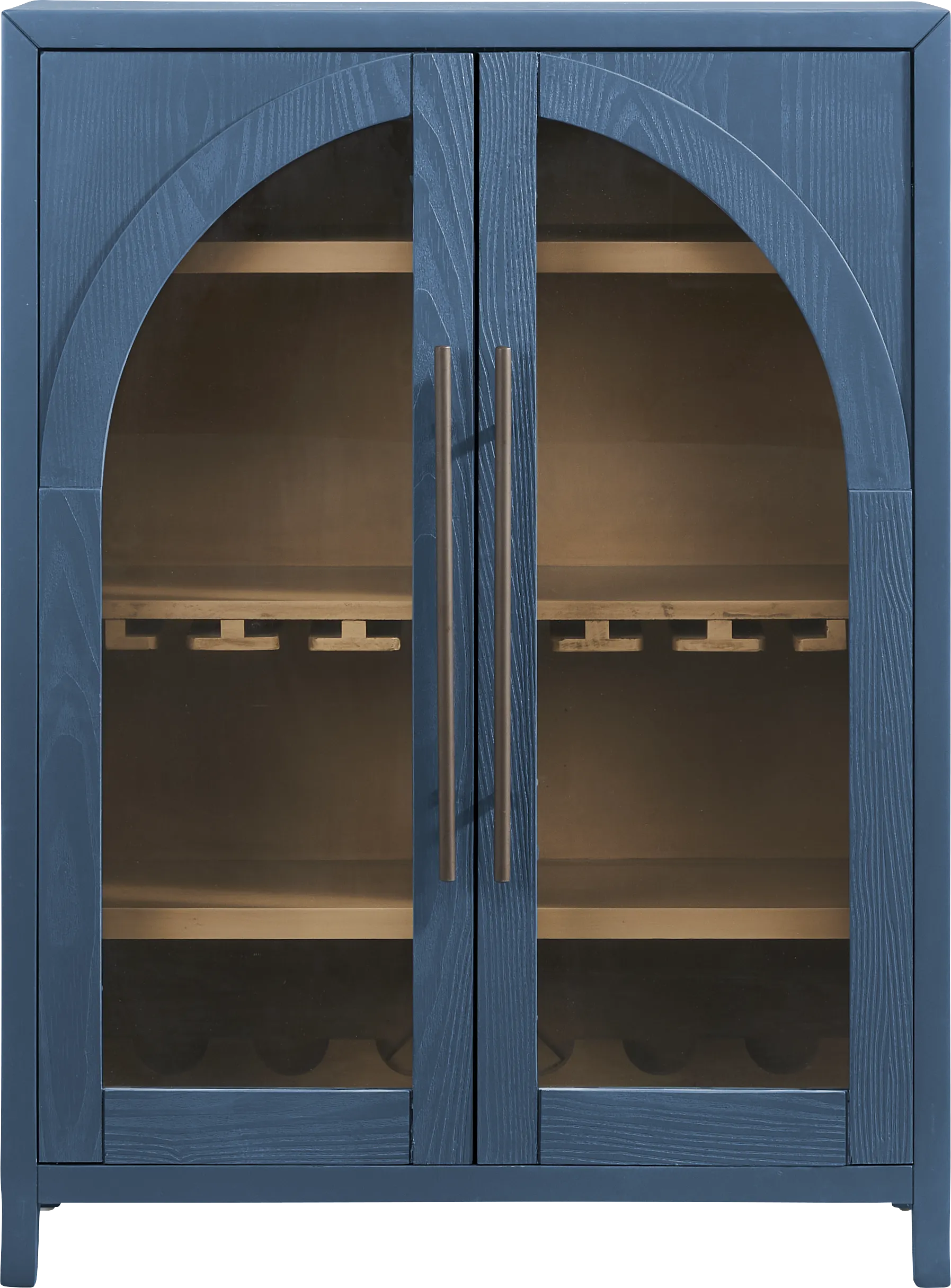 King's Road Navy Wine Cabinet - Image 1
